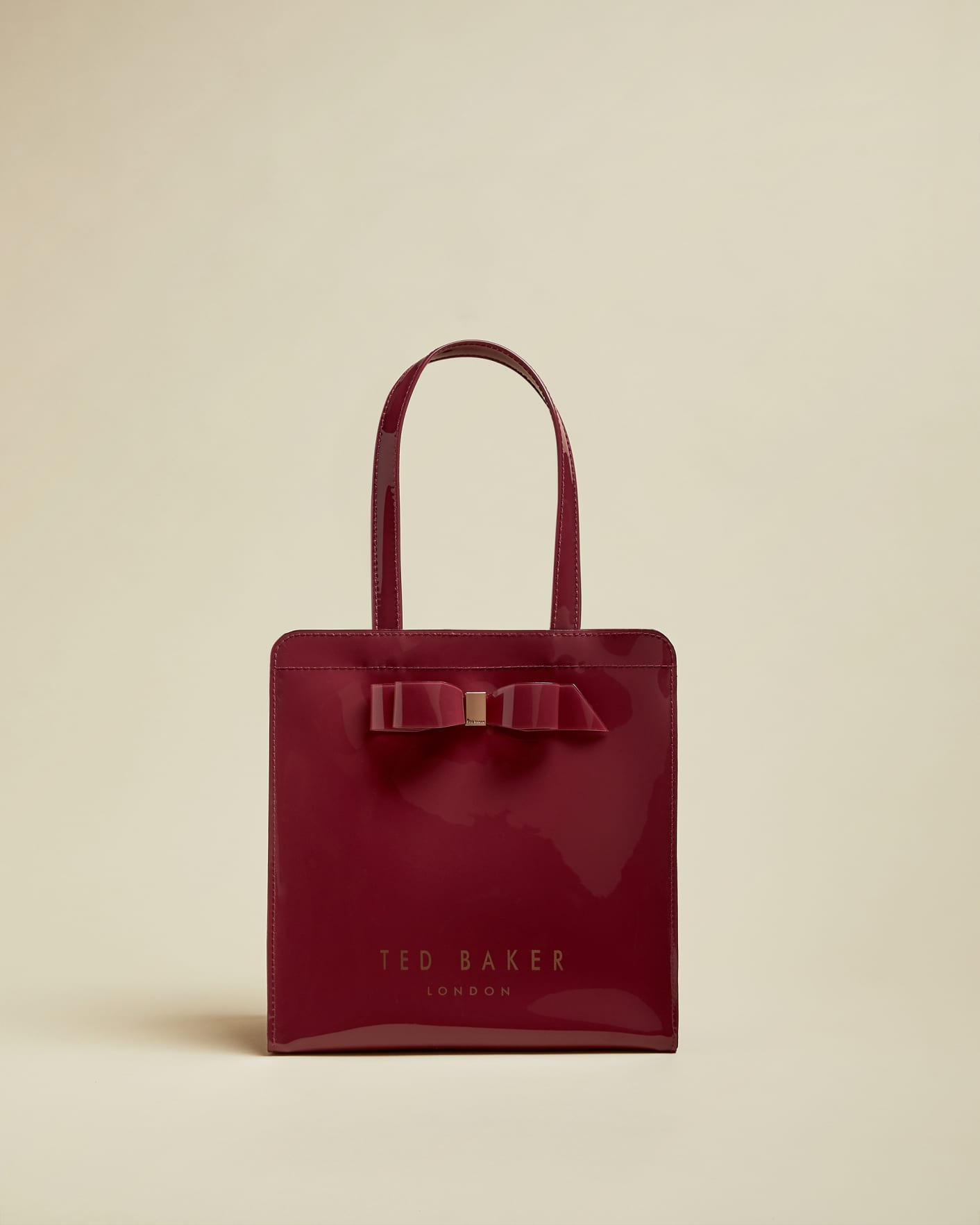 DEEP-PINK Bow detail small icon bag Ted Baker