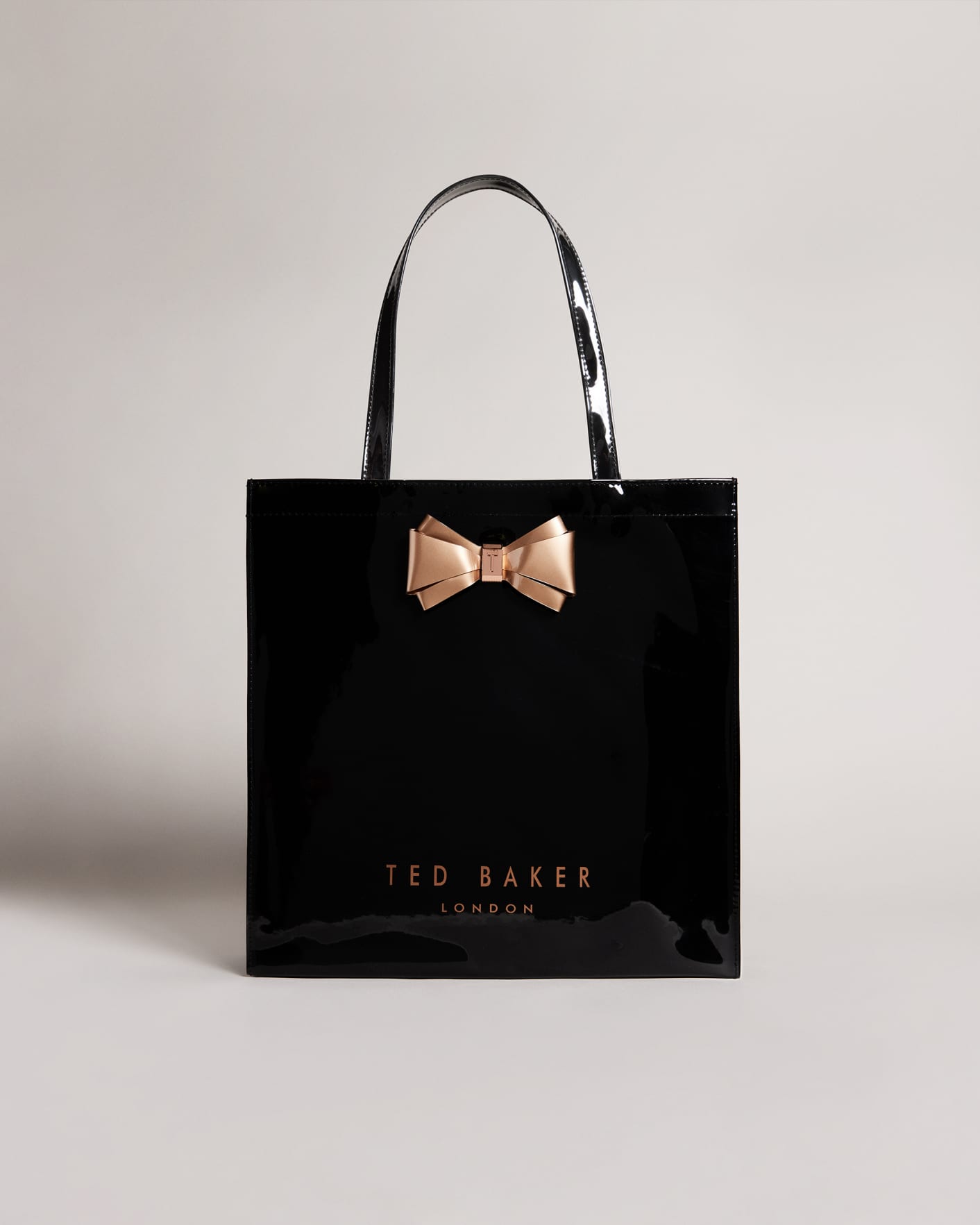 BLACK Plain Bow Large Icon Bag Ted Baker
