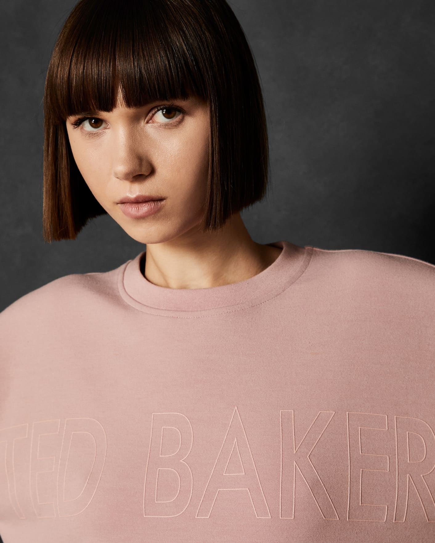 Dusky Pink Logo sweatshirt Ted Baker