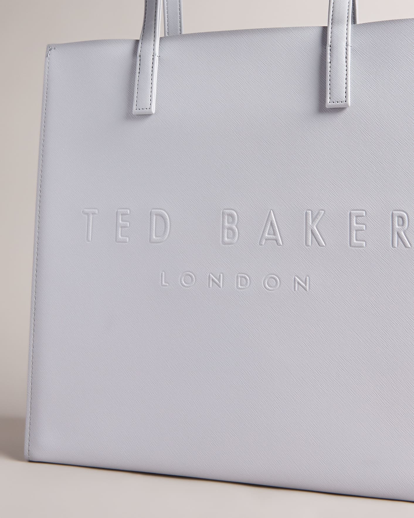Light Grey Large Crosshatch Icon Bag Ted Baker
