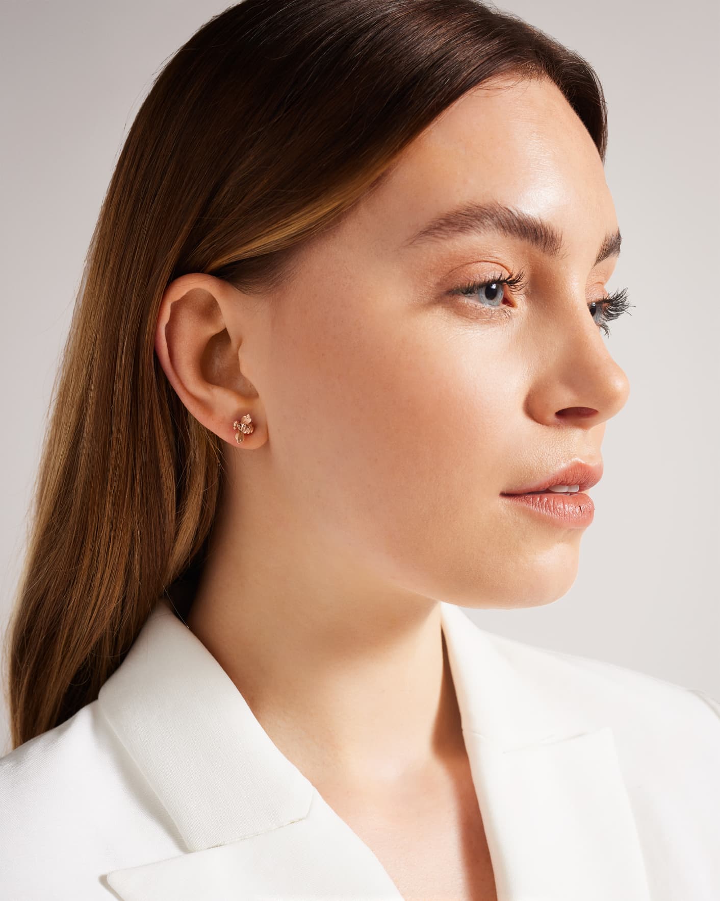 Rosegold Color Bee earrings Ted Baker