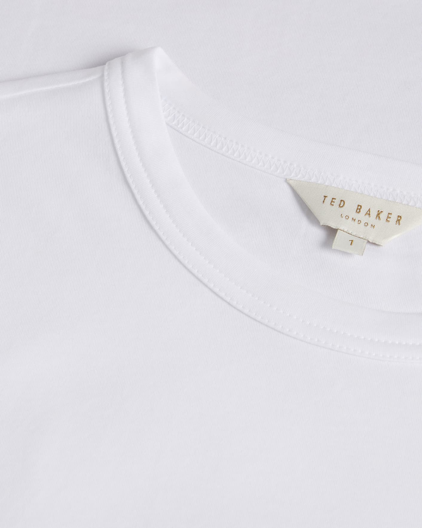 White Branded foil cotton T-shirt Ted Baker