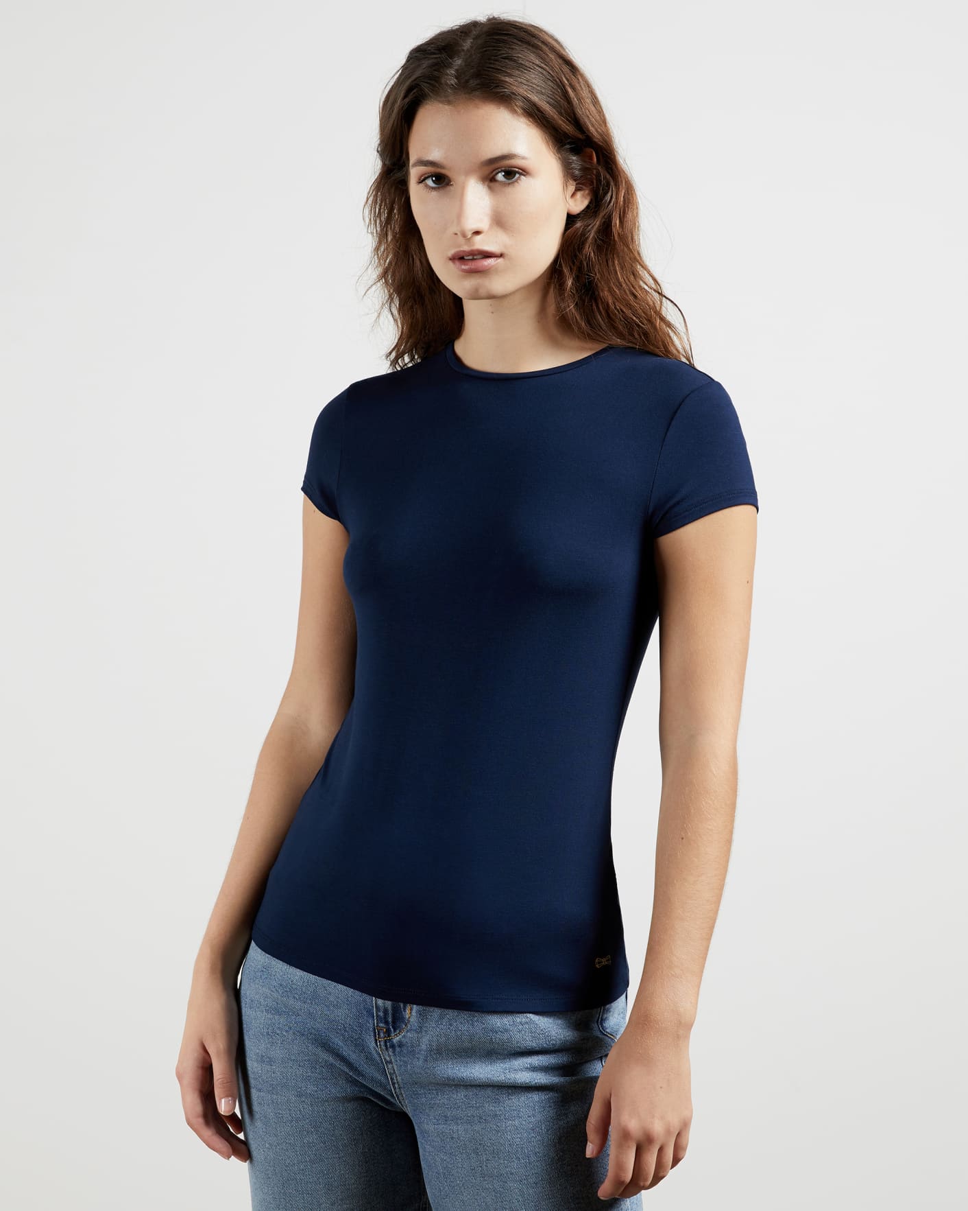 Navy Fitted T-shirt Ted Baker