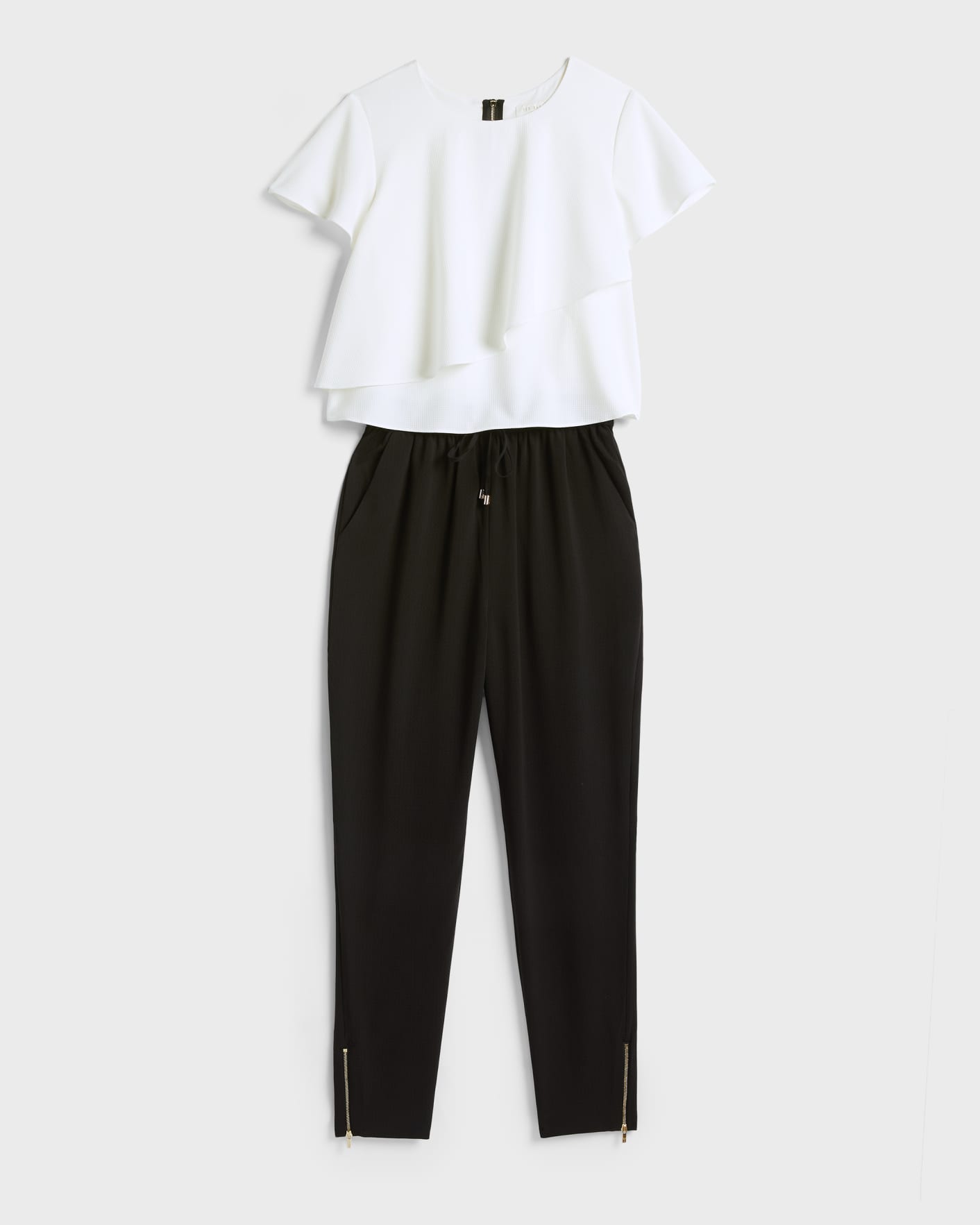 White contrast casual jumpsuit Ted Baker
