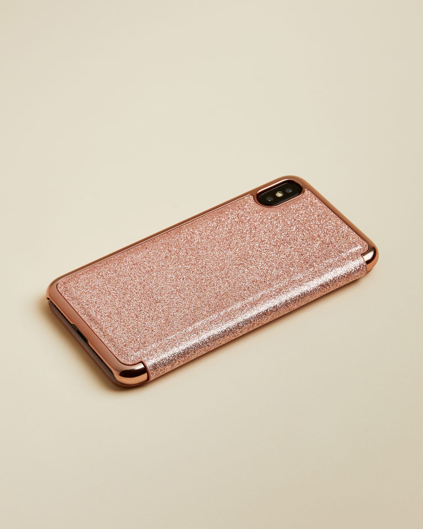 Baby Pink Glitter XS Max iPhone Case Ted Baker