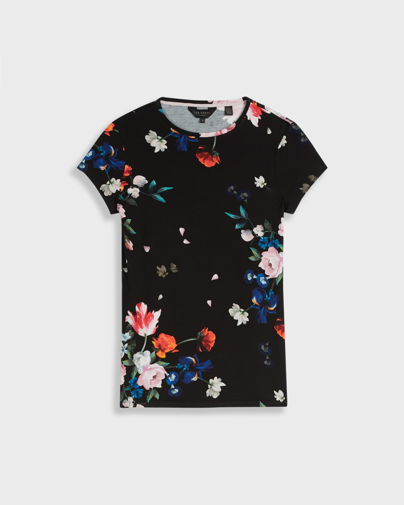 Black Sandalwood Jersey Fitted Tee Ted Baker