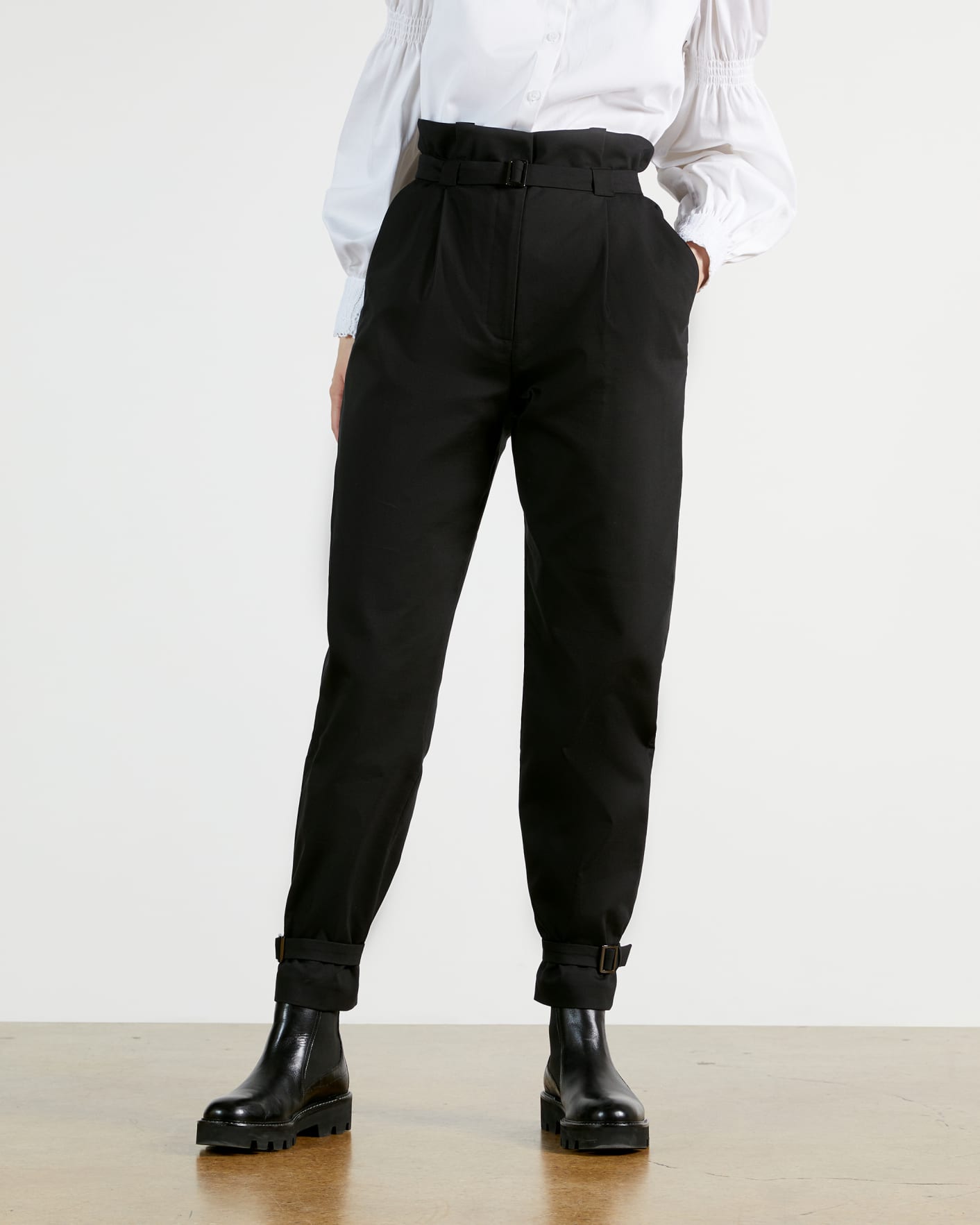 Black Cinched In Trouser Ted Baker