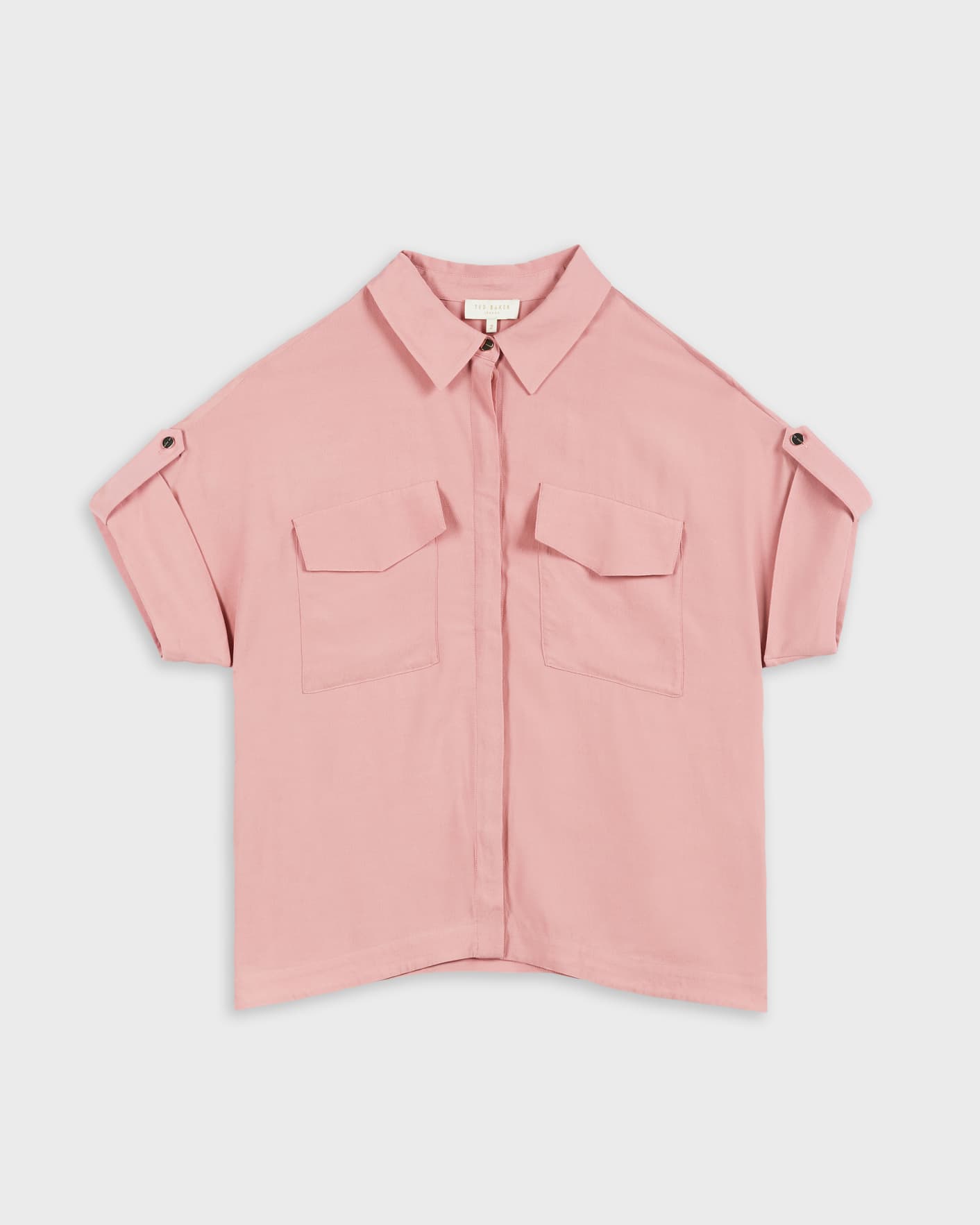 Medium Pink Pocket Detail Shirt Ted Baker