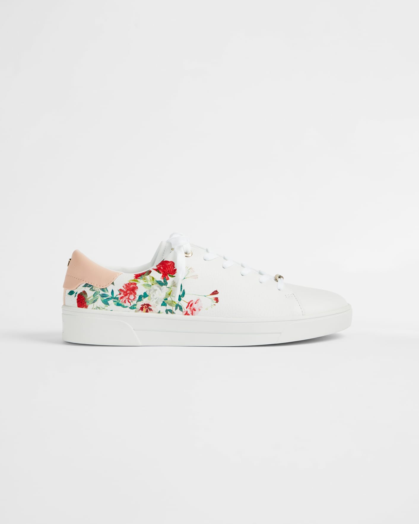 White Metropolis Cupsole Trainer Ted Baker