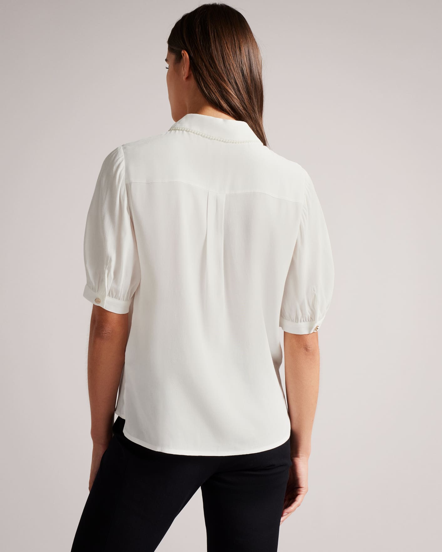 White Pearl-trimmed shirt Ted Baker