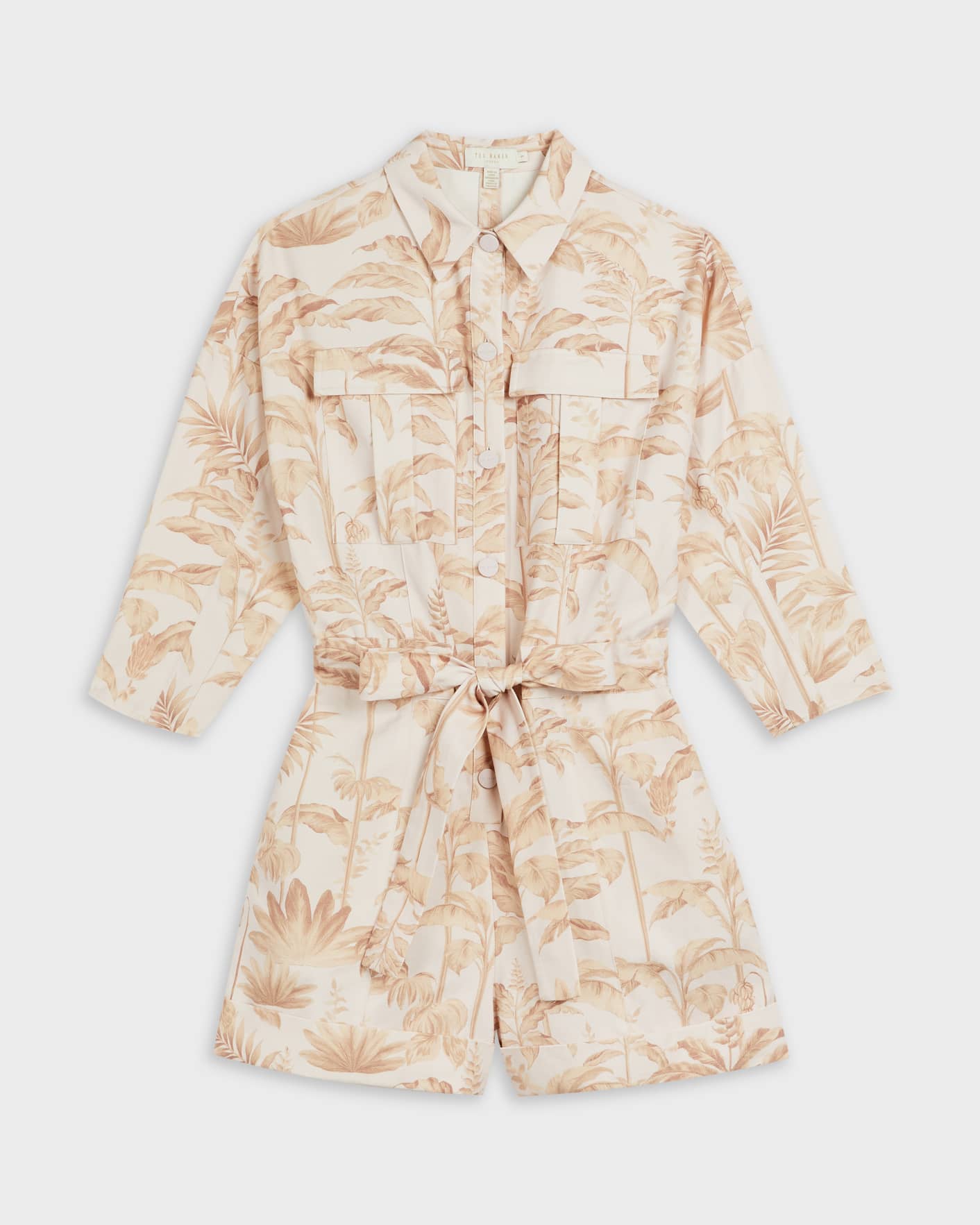 Light Pink Utility Printed Playsuit Ted Baker