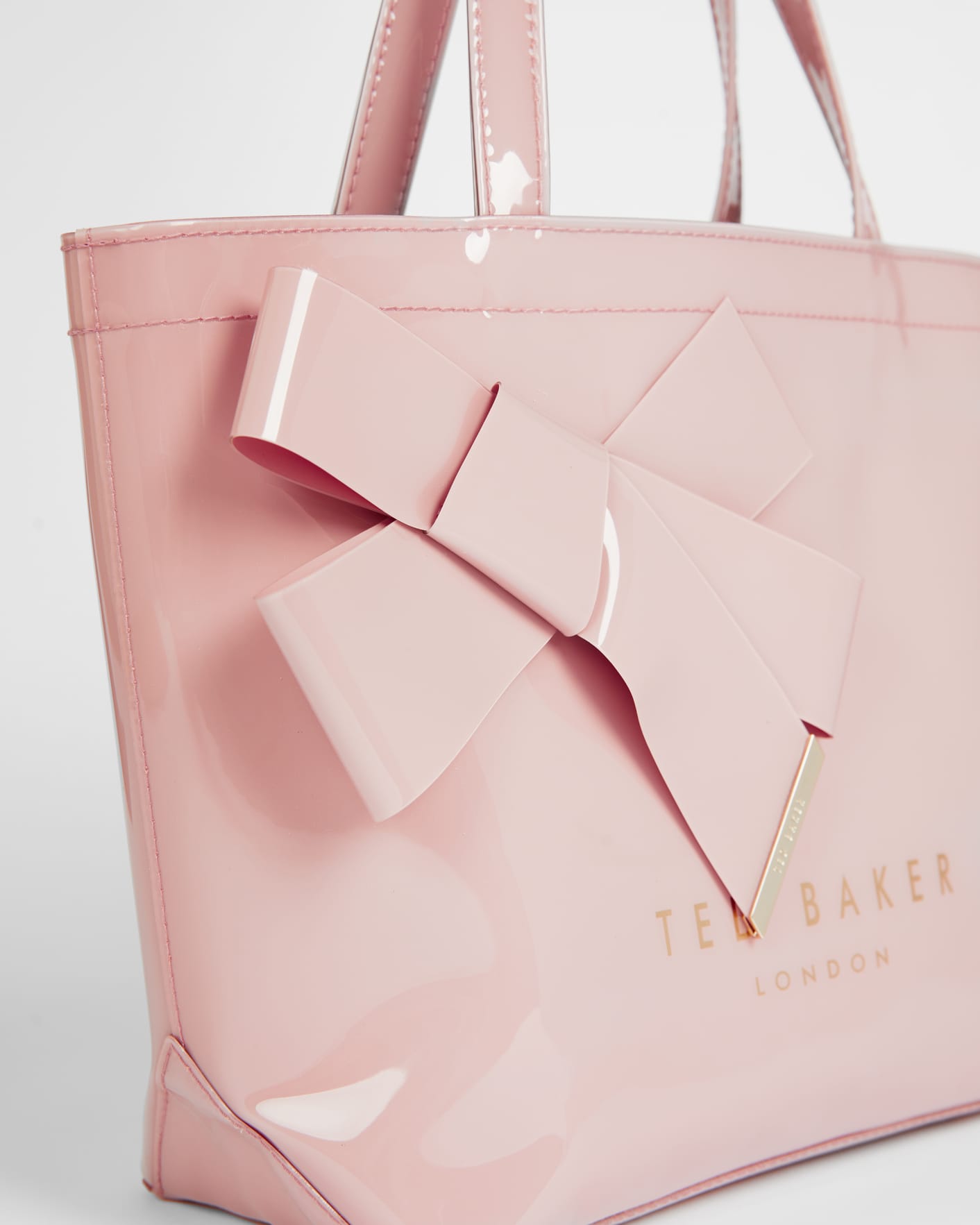 Blasses rosa Kleine Logotasche mit Schleife Ted Baker
