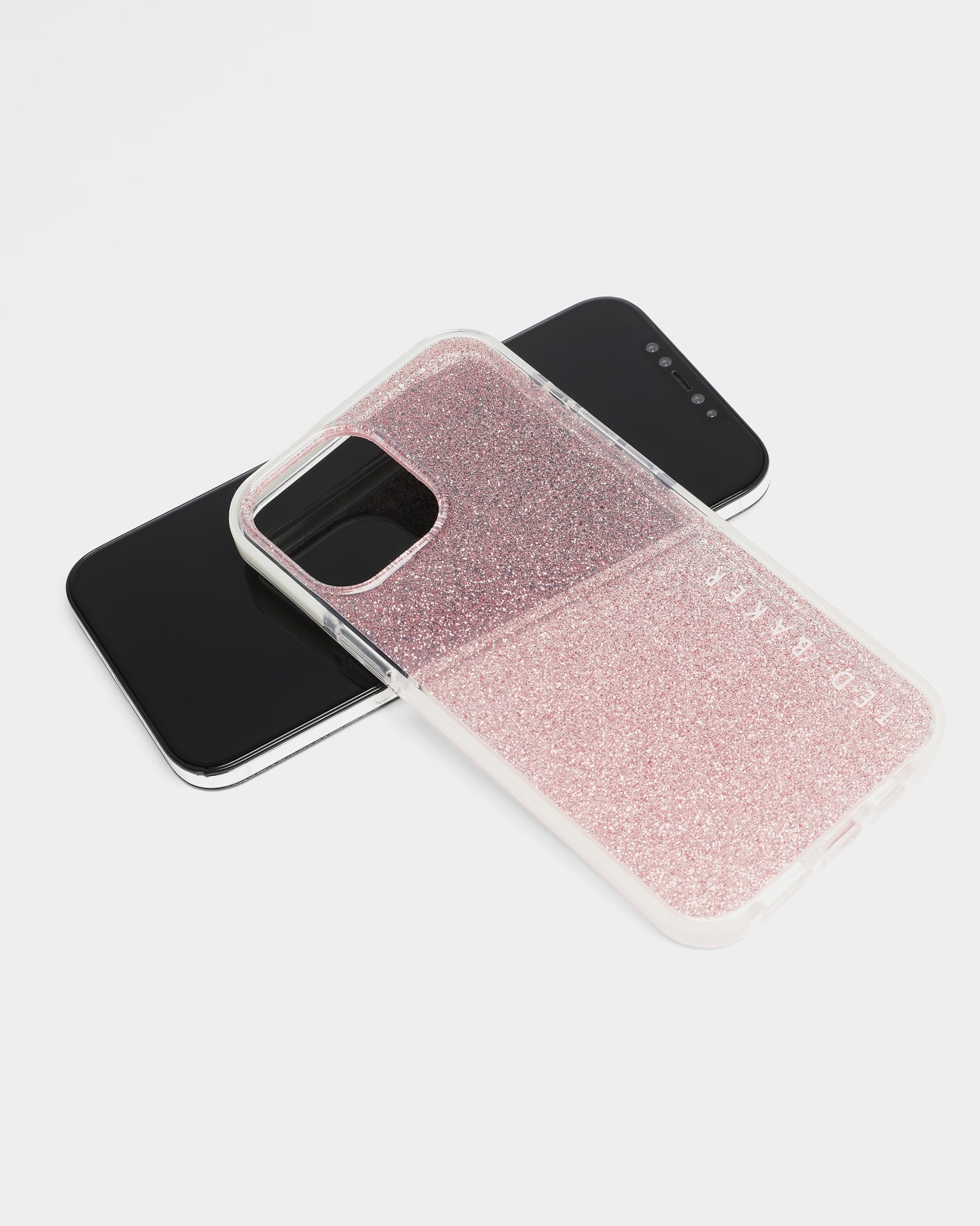 Baby Pink Glitter AntiShock  iPhone 12 Pro Max Case Ted Baker
