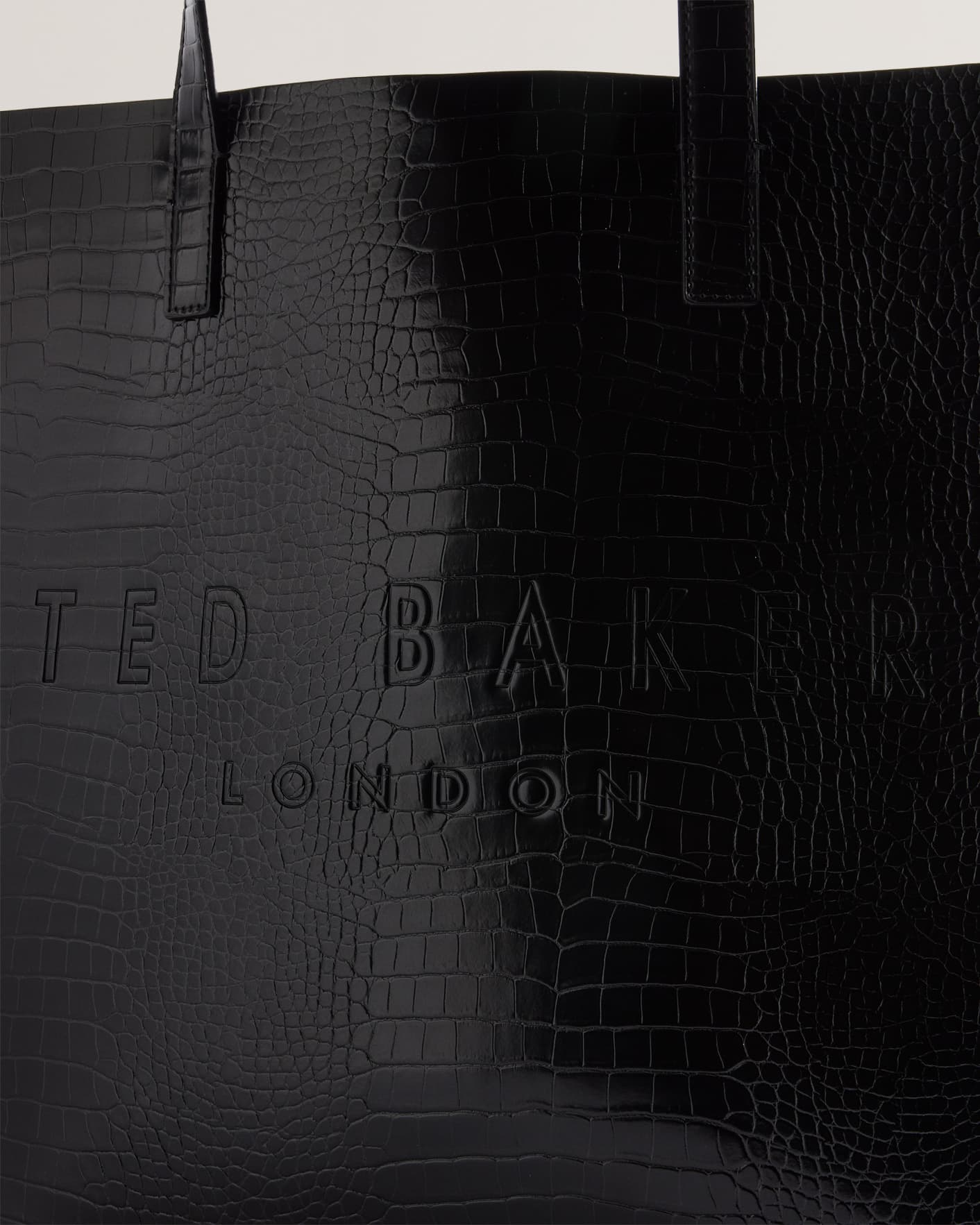 Black Croc Detail Large Icon Ted Baker
