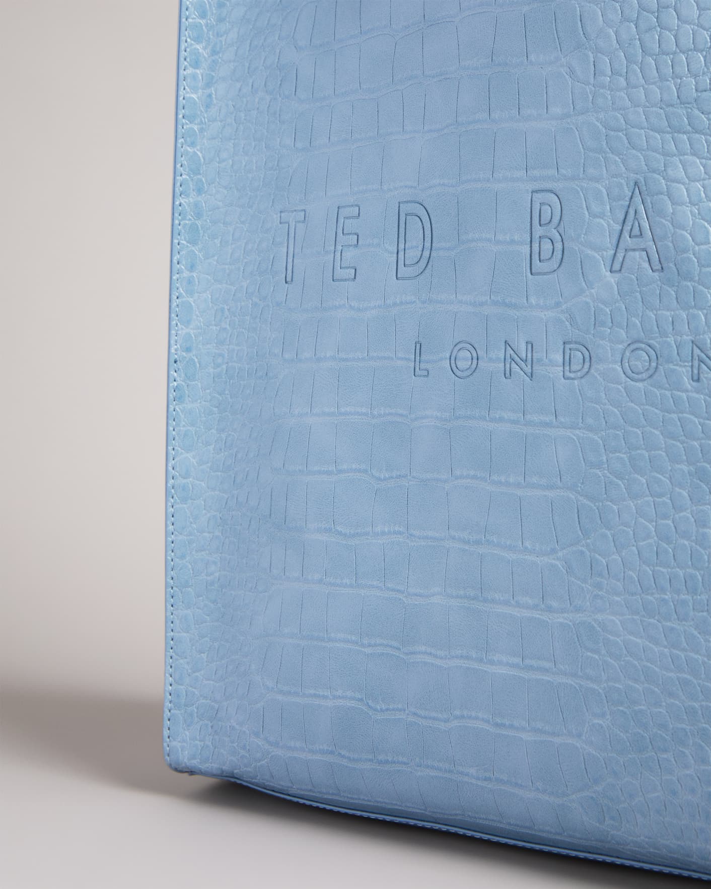 Pale Blue Croc Detail Large Icon Ted Baker
