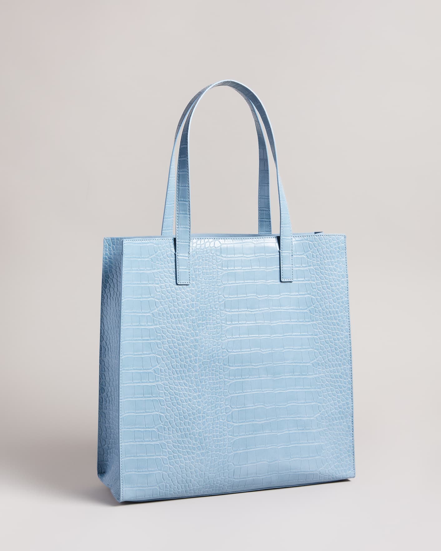 Pale Blue Croc Detail Large Icon Ted Baker