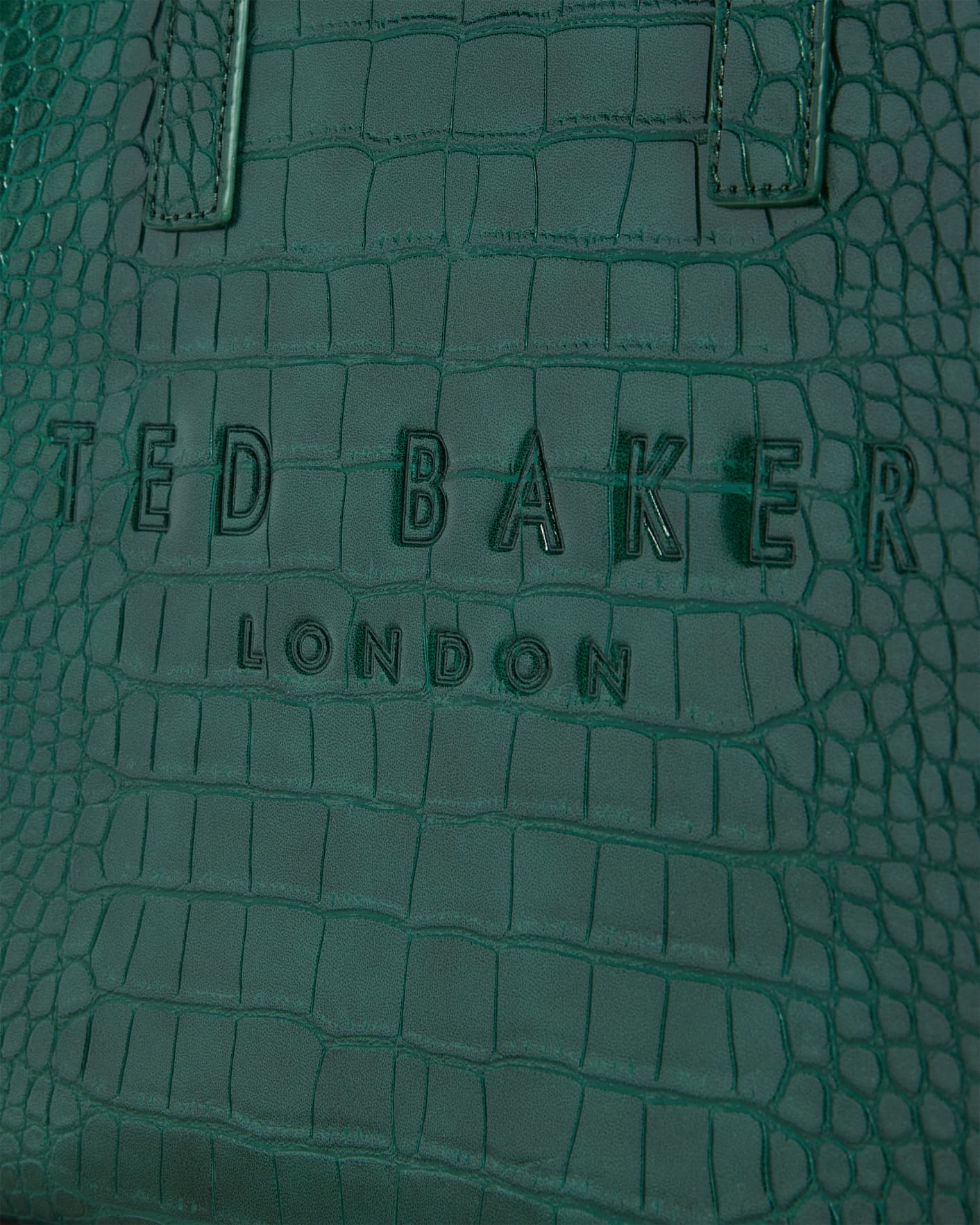 Grün Kleine Tasche im Krokolook Ted Baker