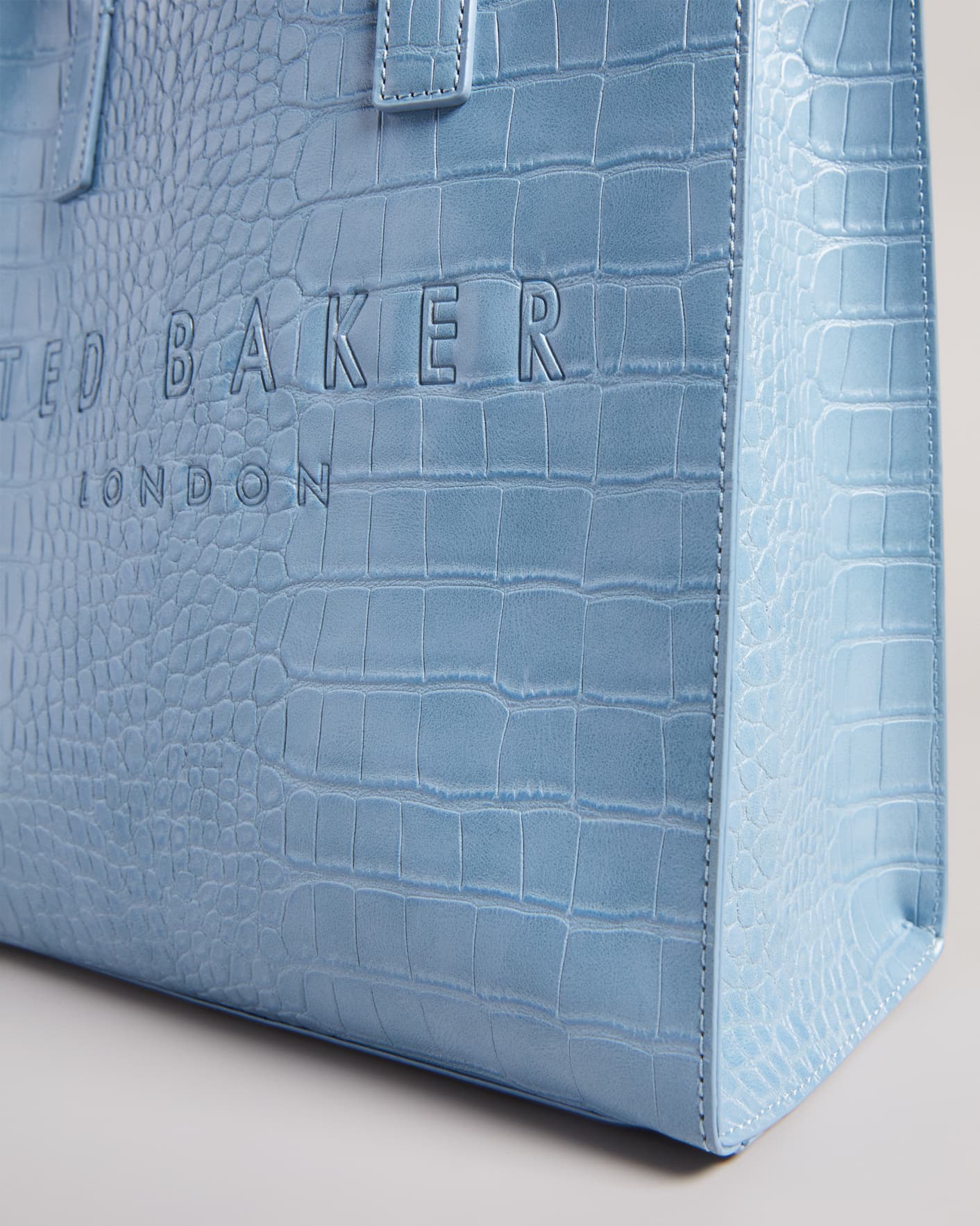 Pale Blue Croc Detail Small Icon Ted Baker