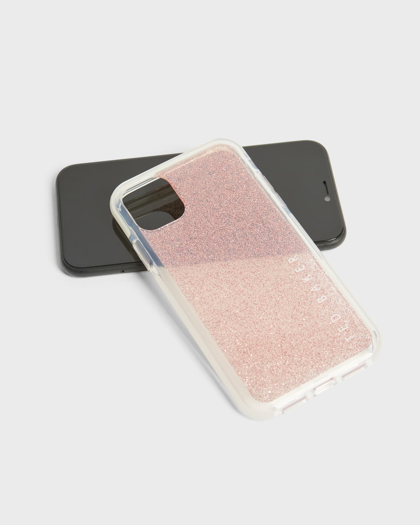 Baby Pink Glitter Antishock iPhone 11 Case Ted Baker