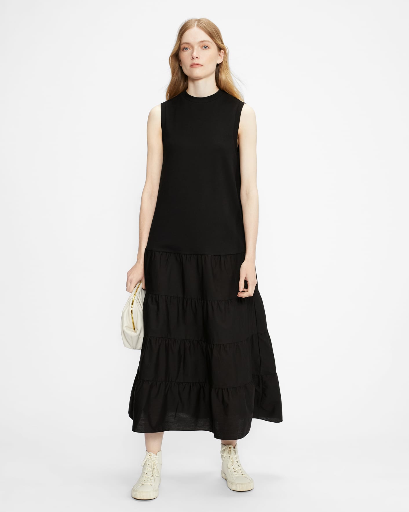 Black Tiered Jersey Dress Ted Baker