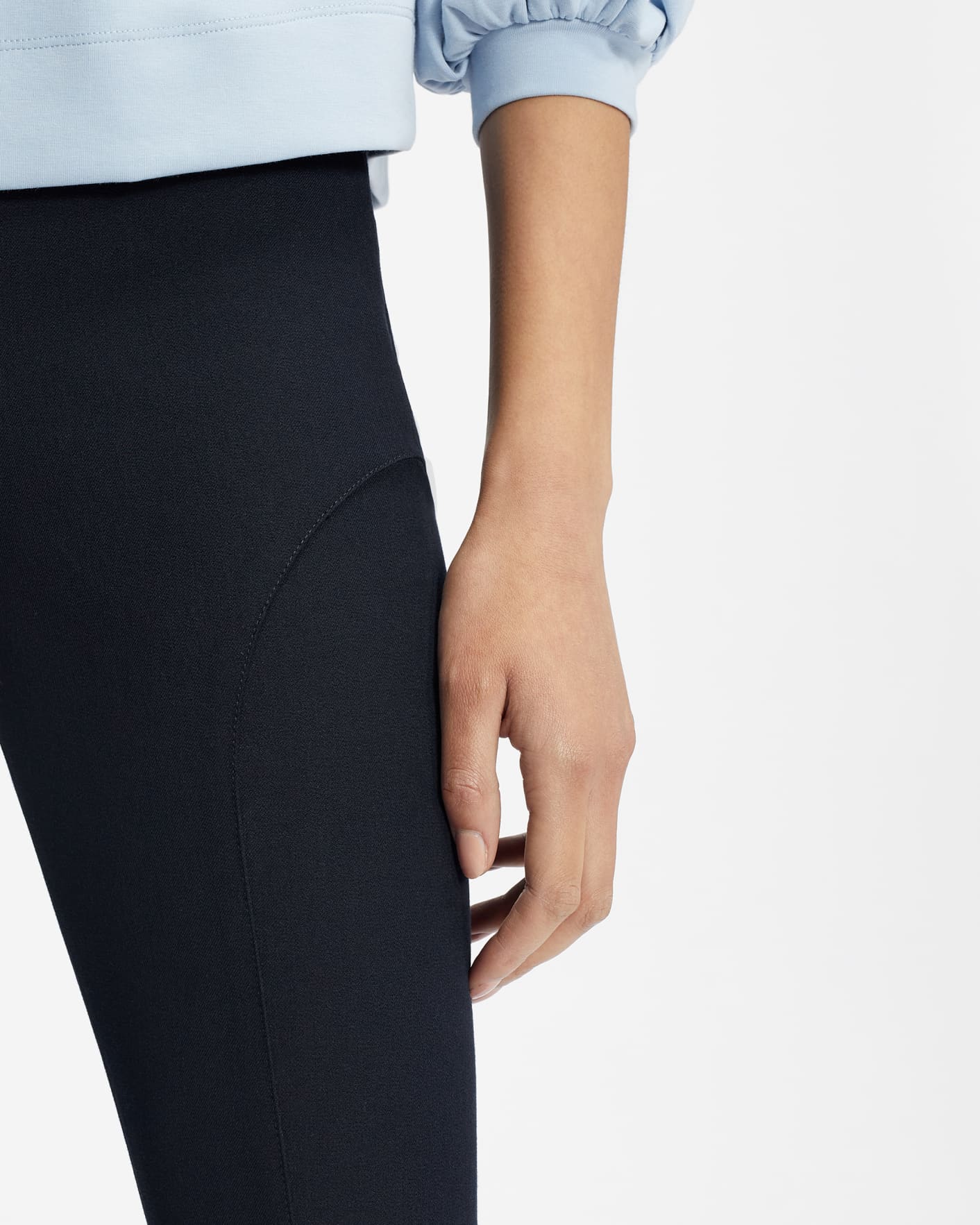 Navy Seam Detail Trousers Ted Baker