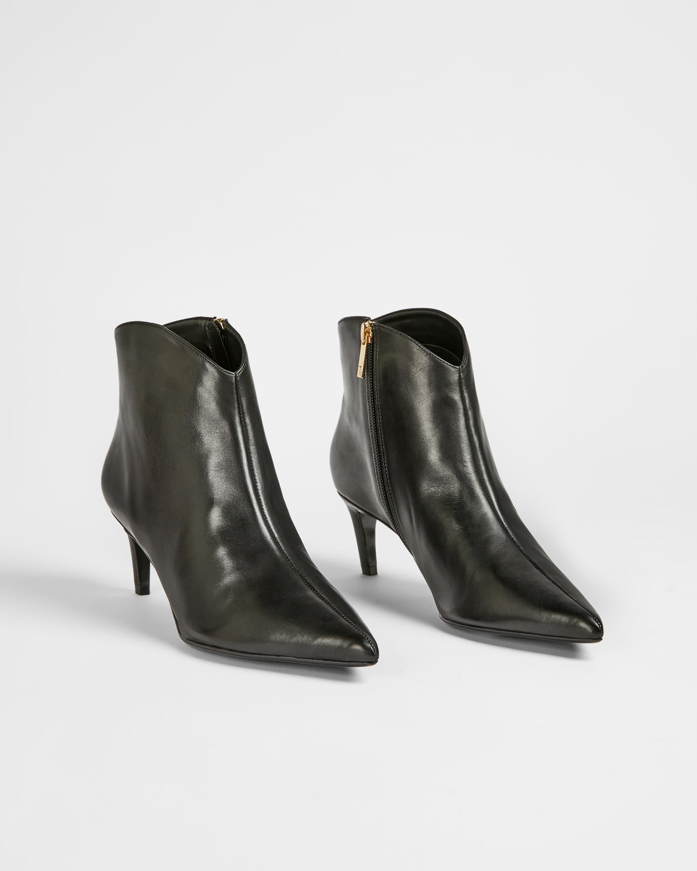 Black Leather 60mm Stiletto Boot Ted Baker
