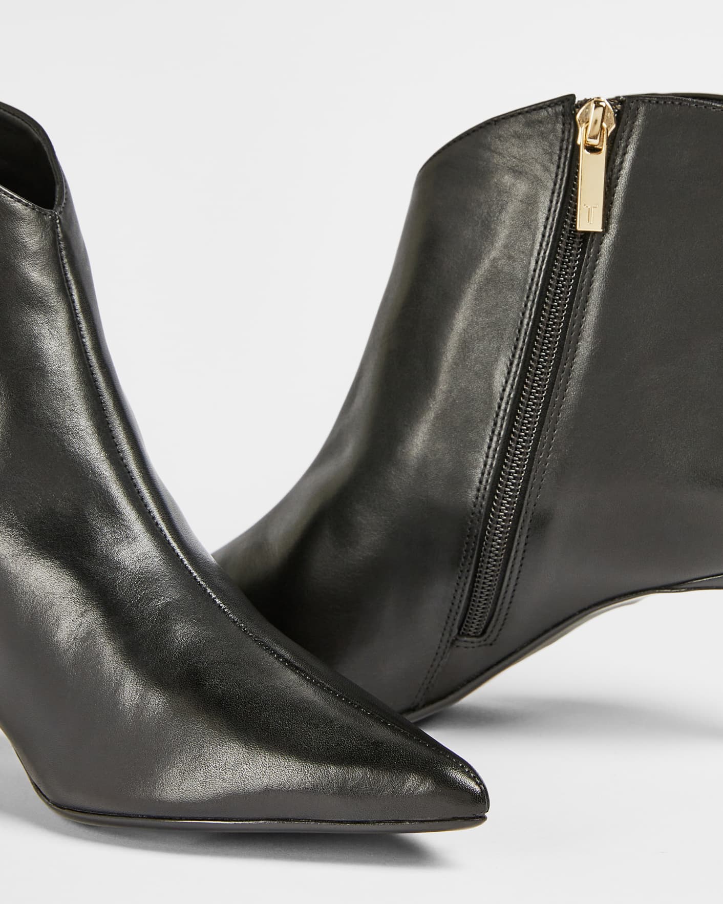 Black Leather 60mm Stiletto Boot Ted Baker