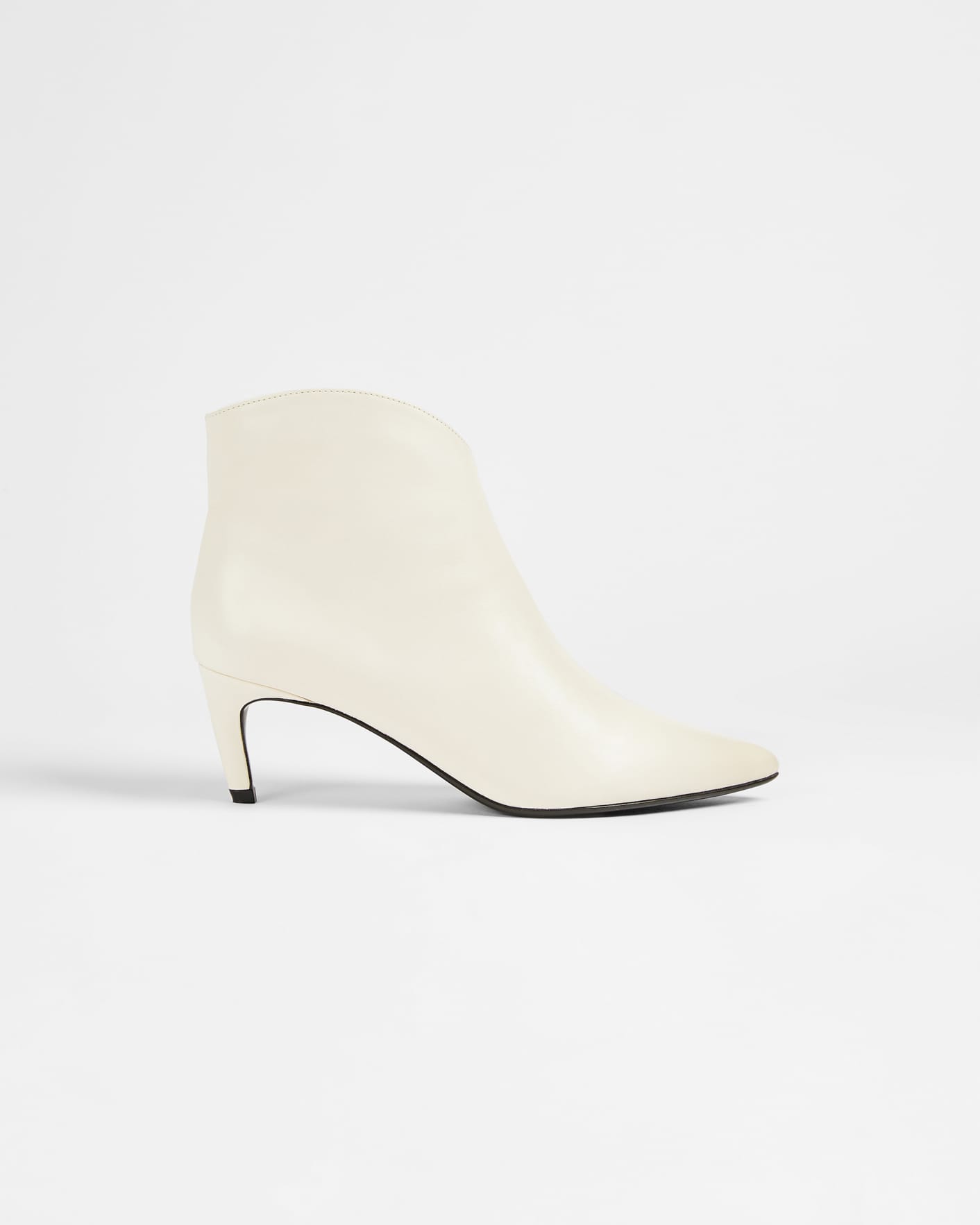 Cream Leather 60mm Stiletto Boot Ted Baker
