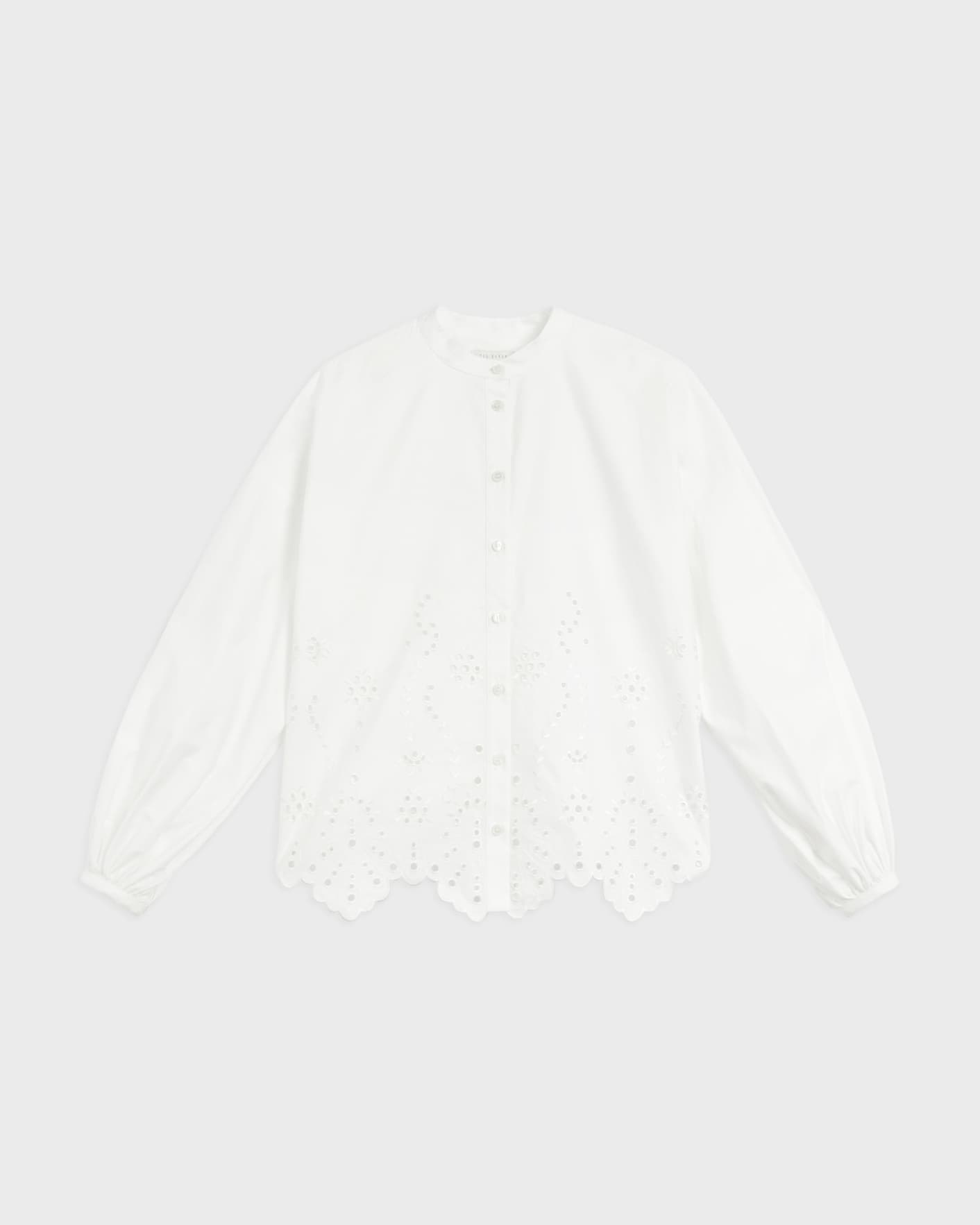White Cut-out detail blouse Ted Baker