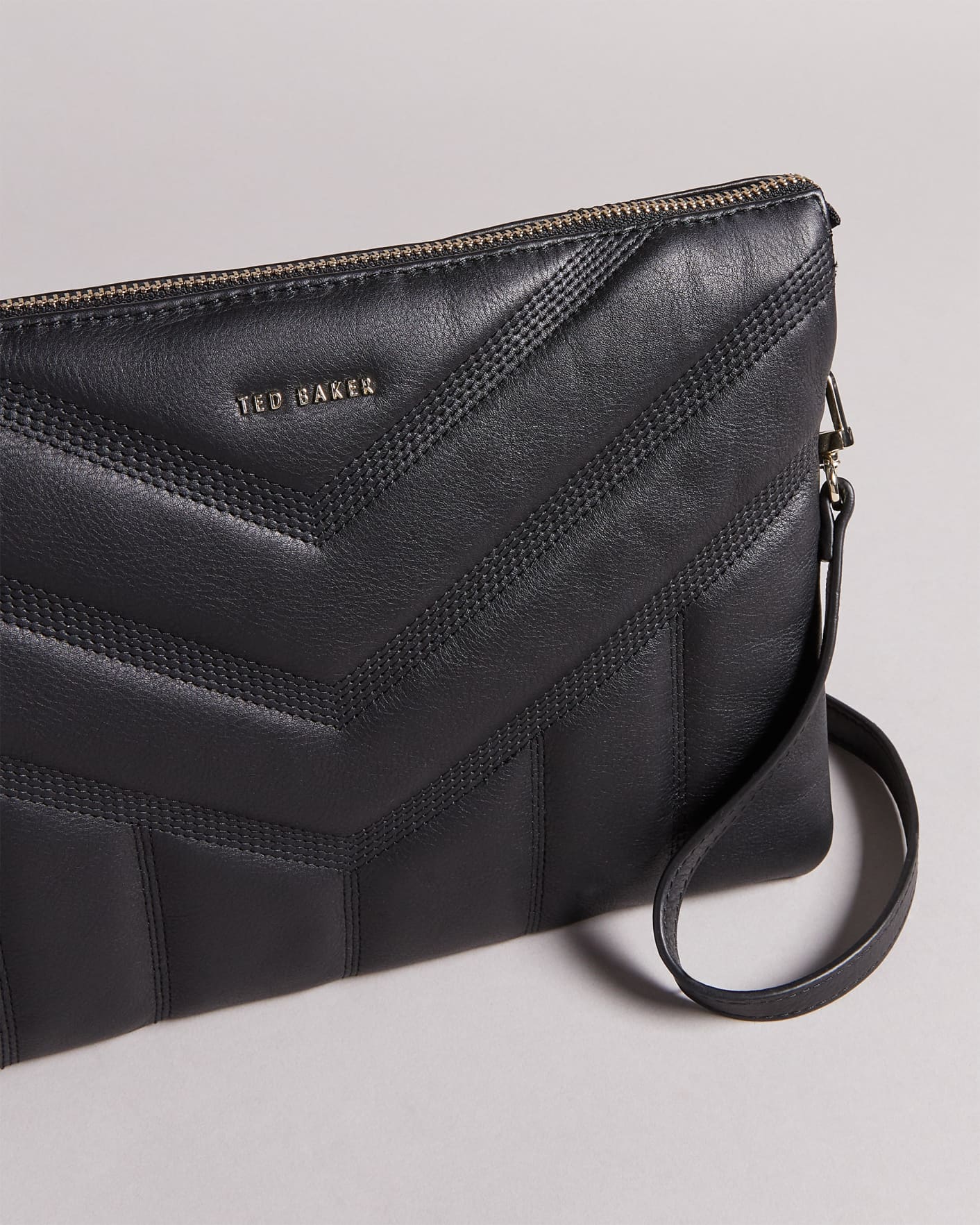 Black Puffer Quilted Cross Body Bag Ted Baker