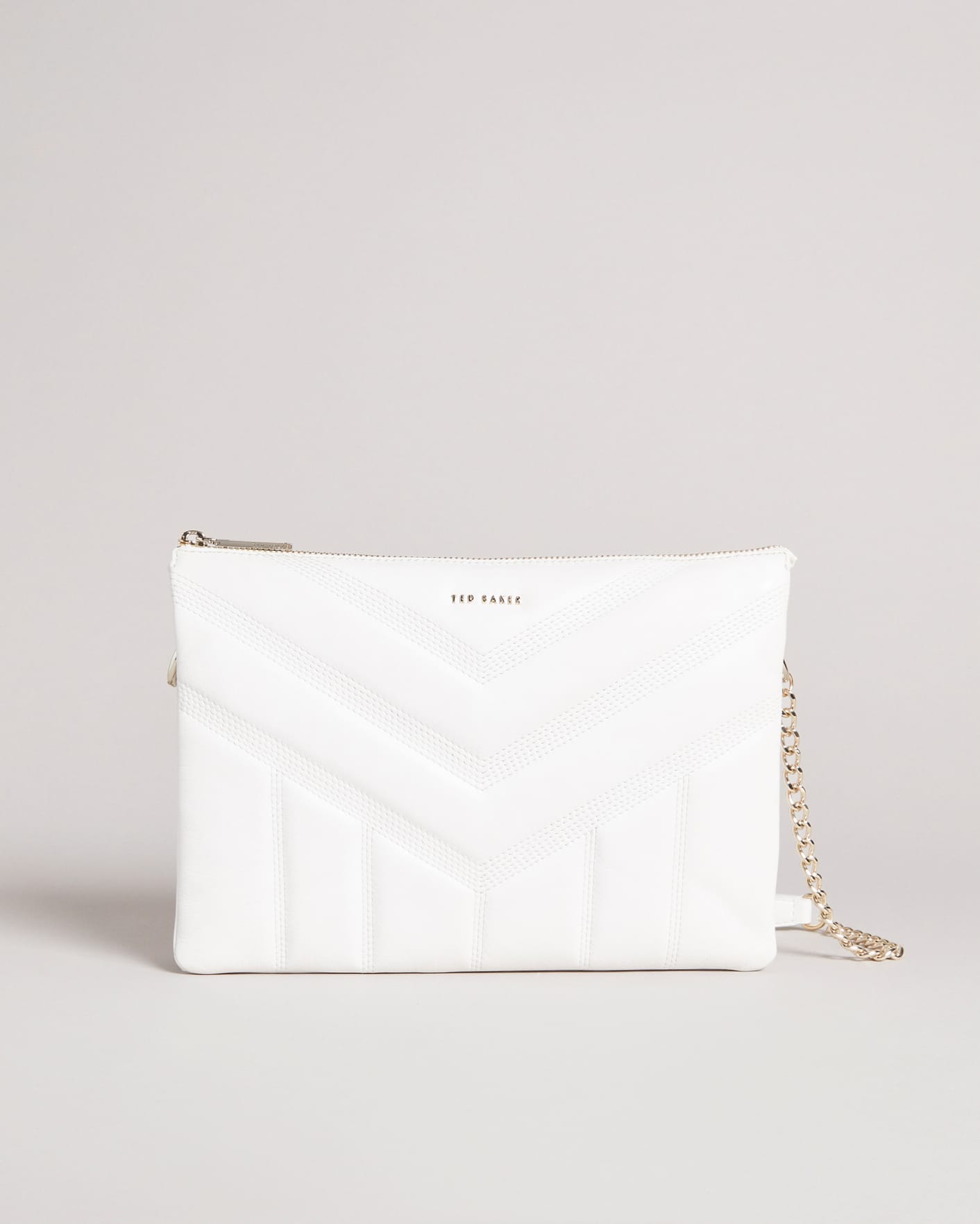 Ivory Puffer Quilted Cross Body Bag Ted Baker