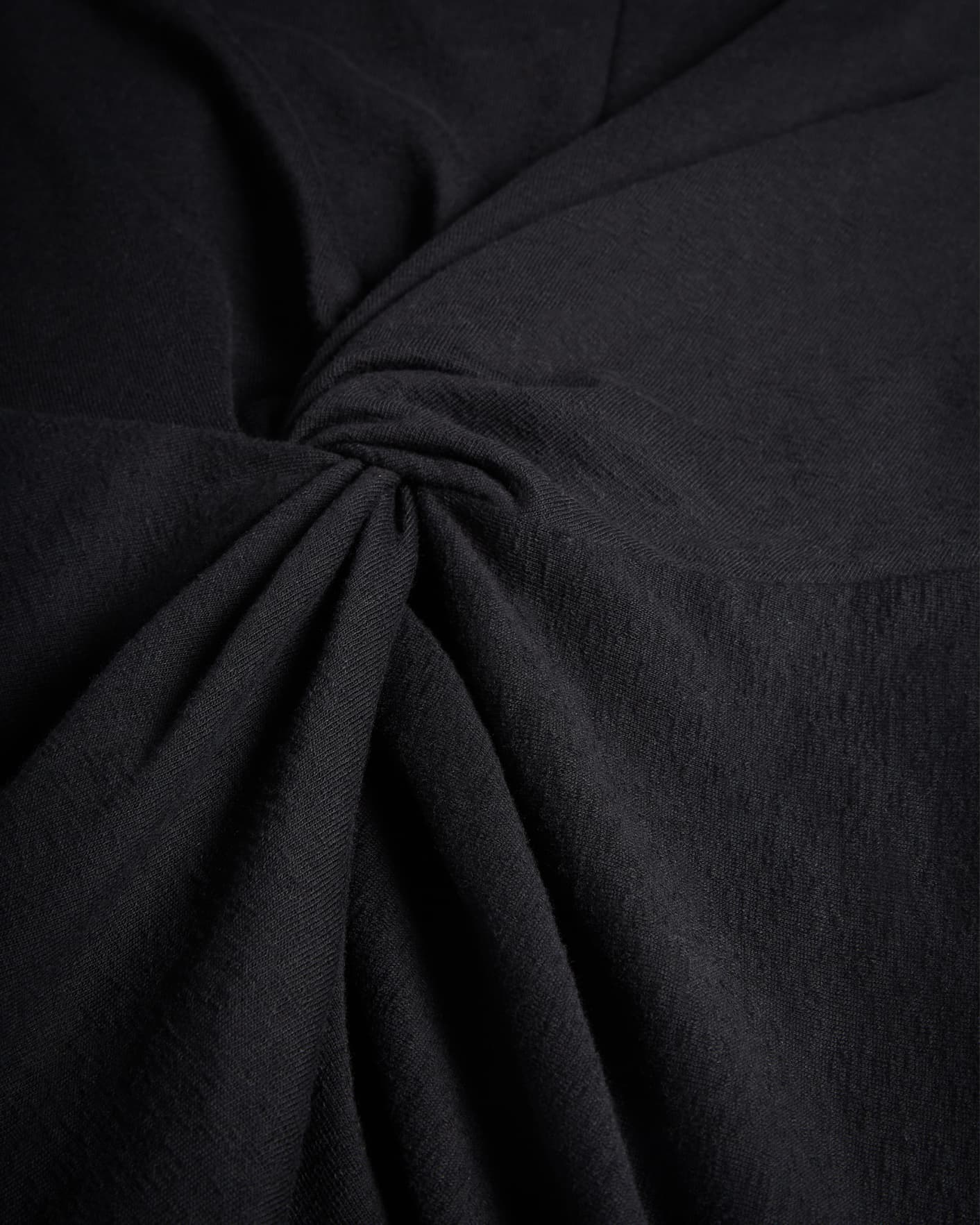 Schwarz Kleid aus Jersey mit Knotendetail Ted Baker