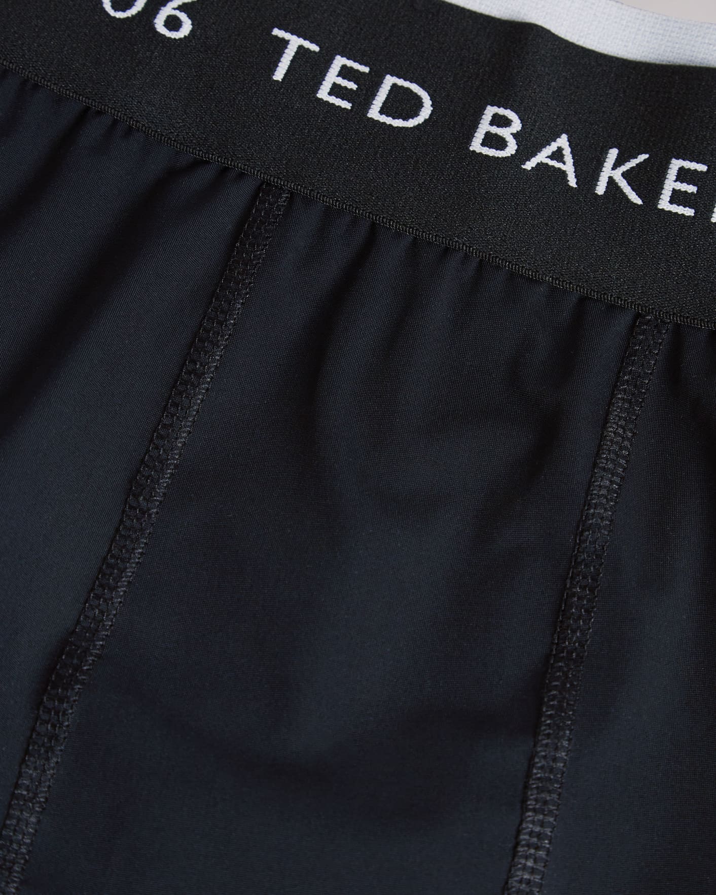 Black Branded Cycling Shorts Ted Baker
