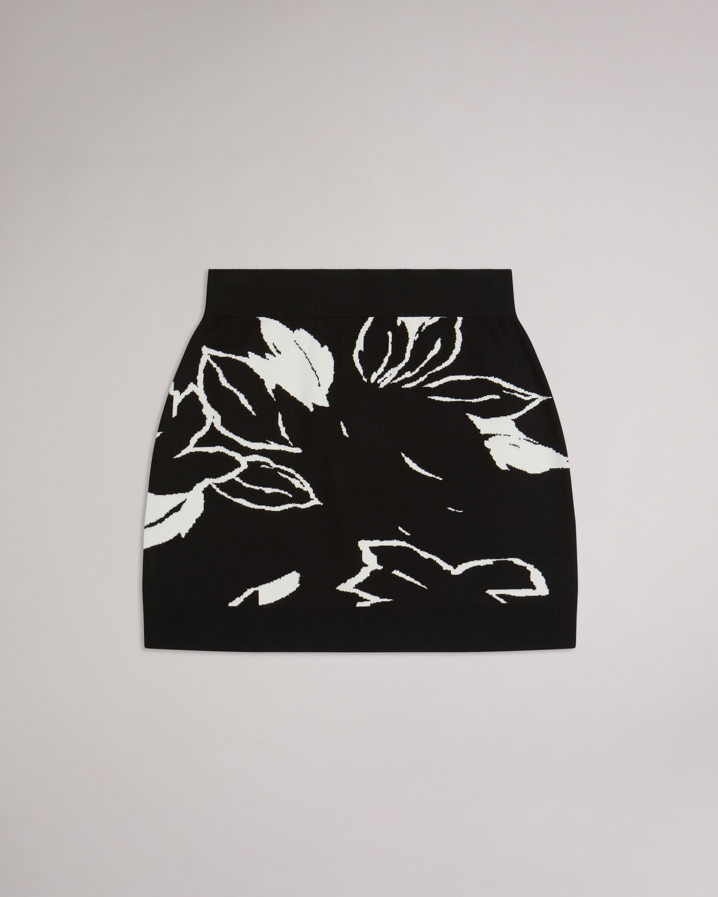 Black Knitted Jacquard Skirt Ted Baker