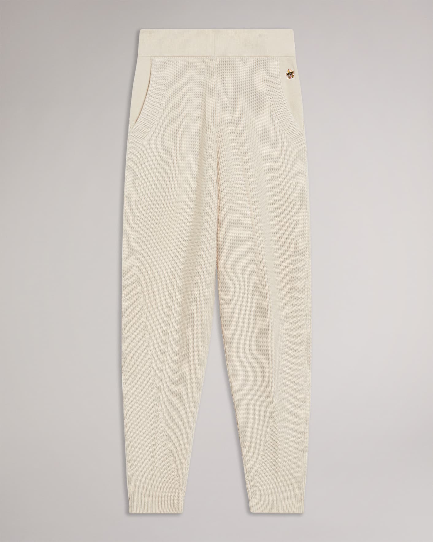Natural Engineered Knitted Jogger Ted Baker