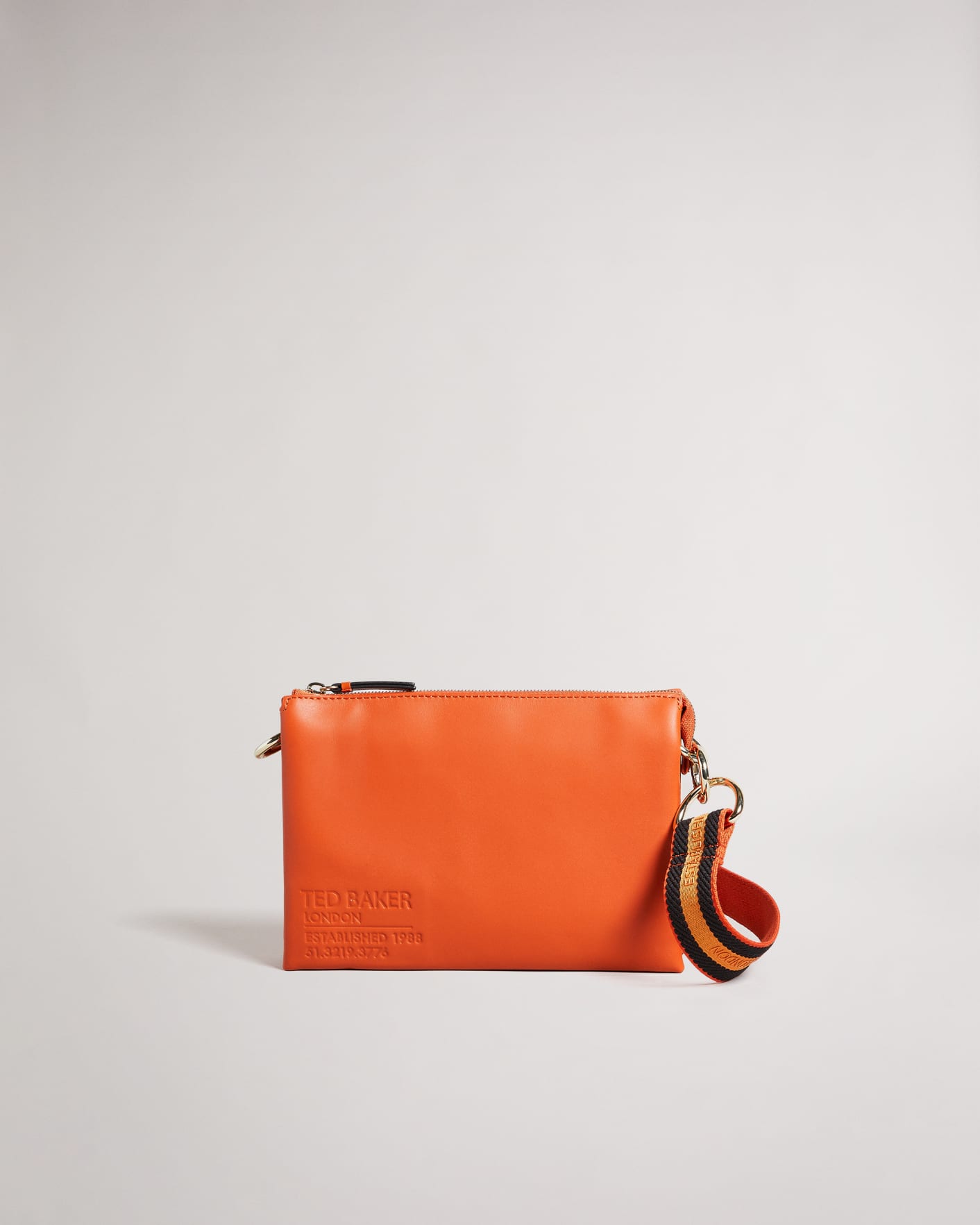 New Ted Baker Parceyy Flirty Texture Branded Webbing Crossbody Bag~  Multicolor