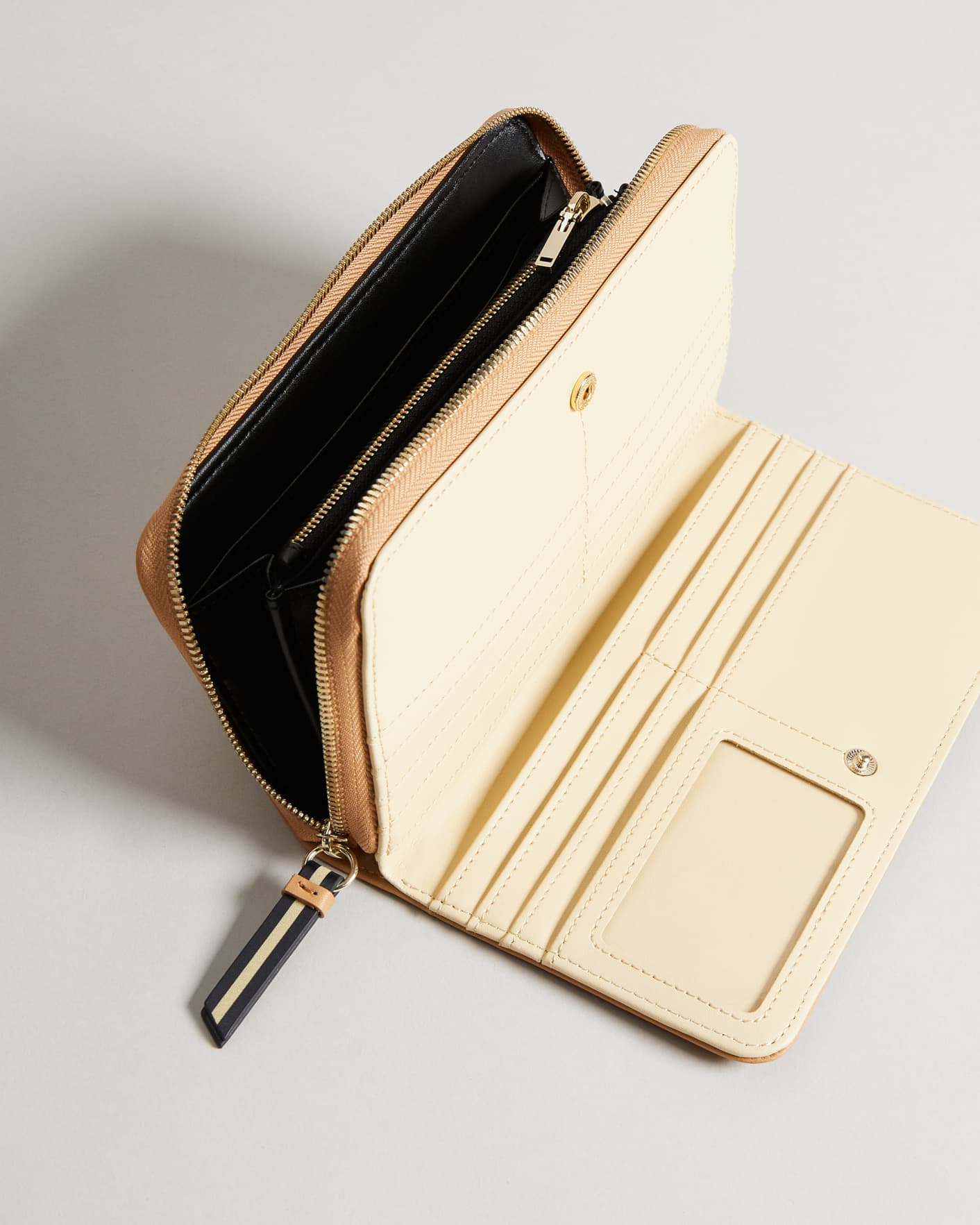 Camel Large zip-up purse Ted Baker