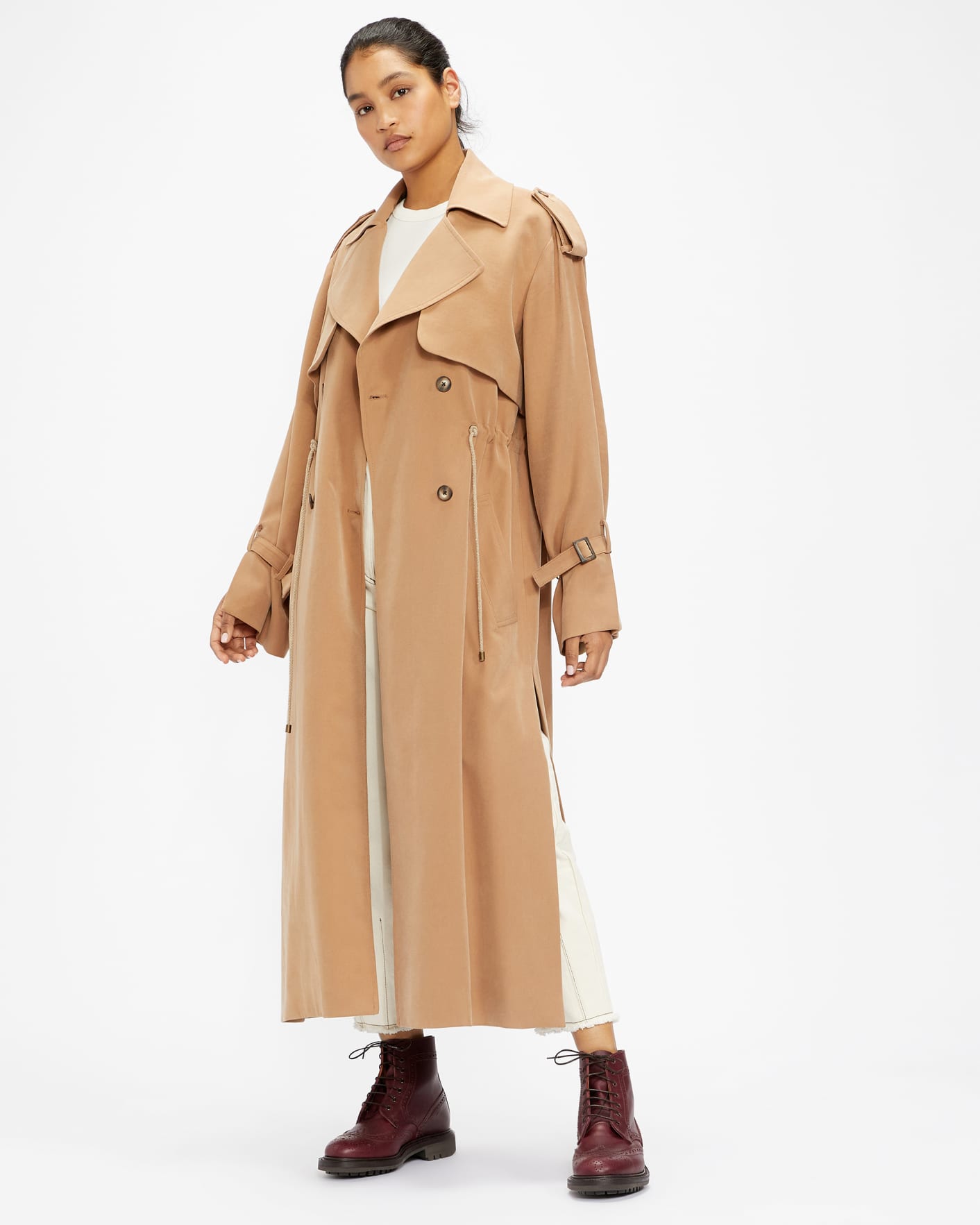 Stone Trench Coat Ted Baker