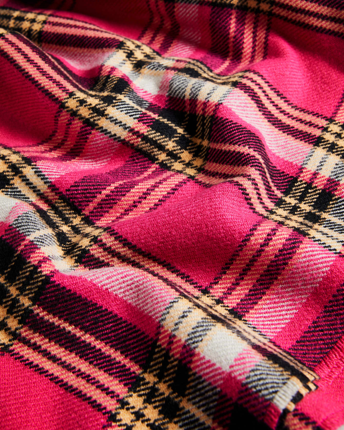 Bright Pink Mini Check Scarf Ted Baker