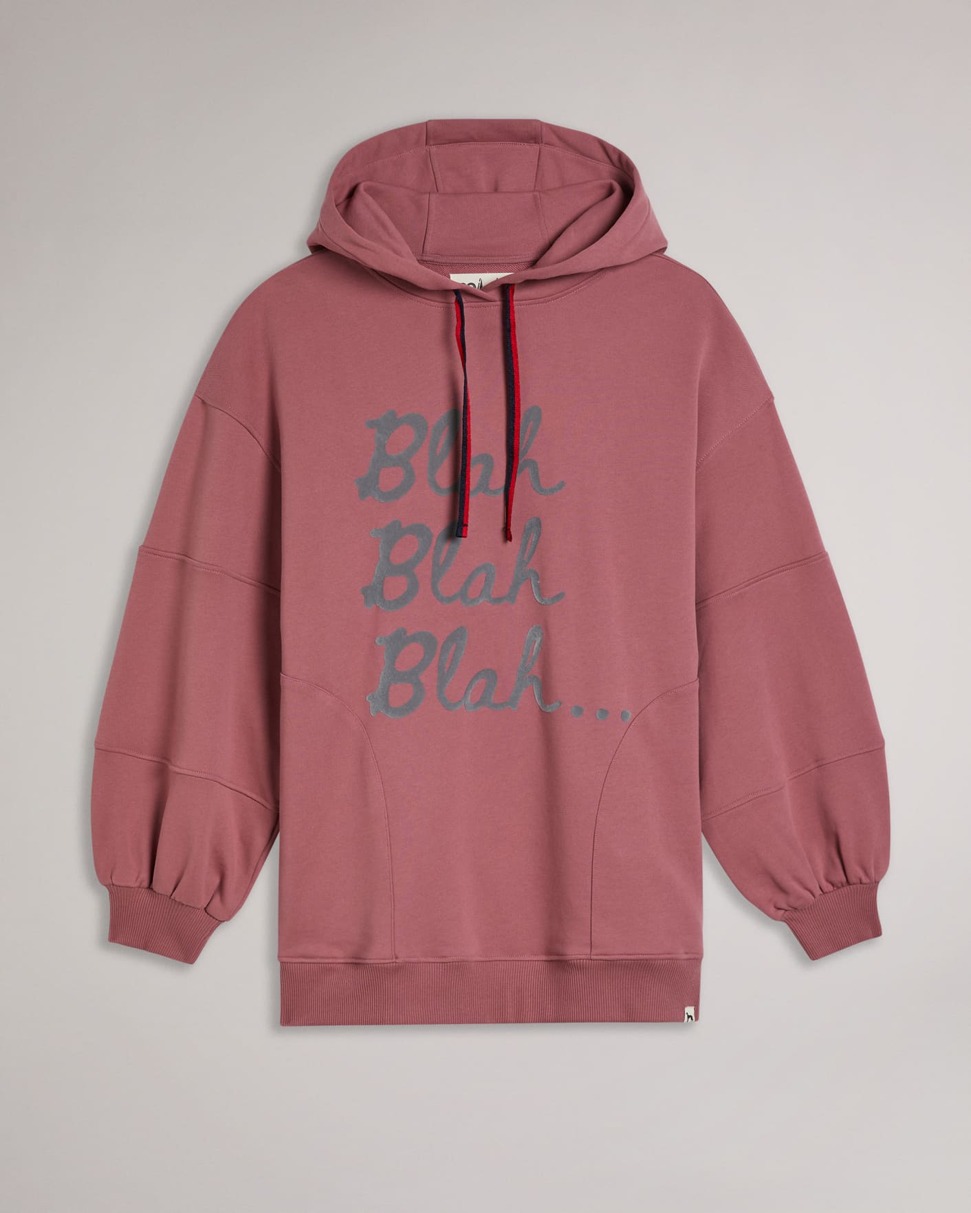 Light Pink MIB Graphic printed oversize hoodie Ted Baker