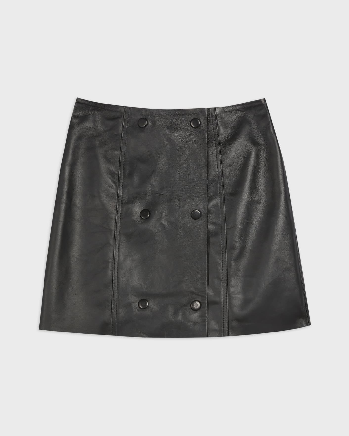 Black Button Front Mini Skirt Ted Baker