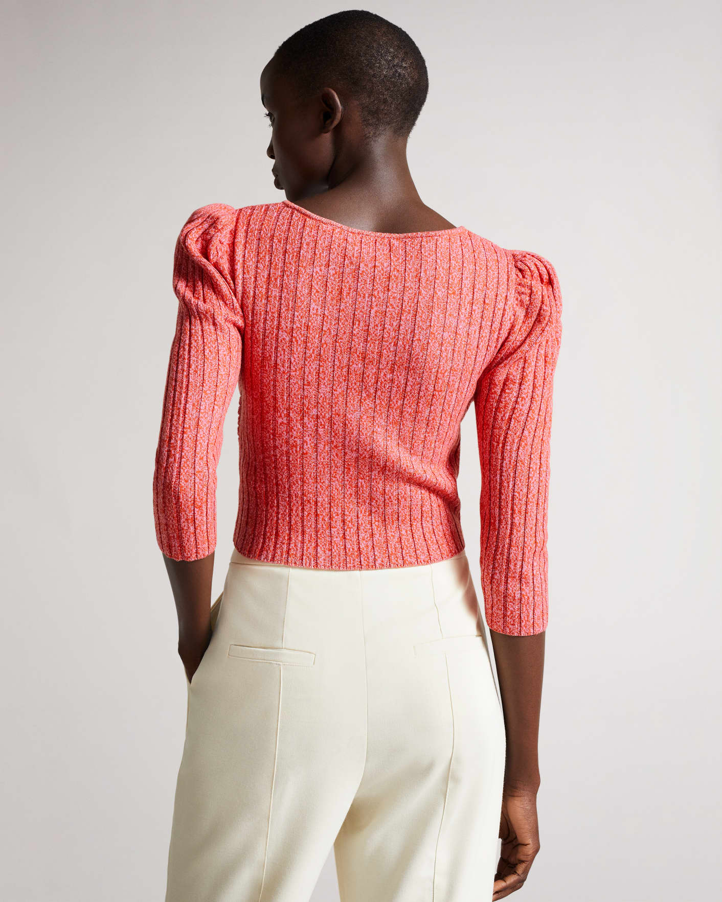 Pink Twist Front Knit Top Ted Baker