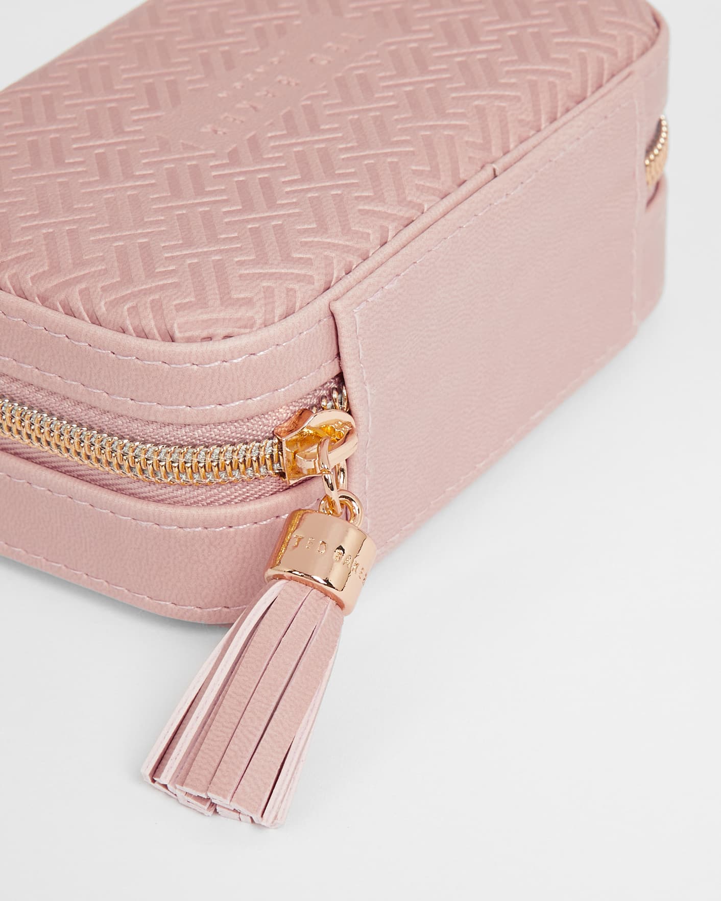 Pale Pink Mini Zipped Jewellery Box Ted Baker