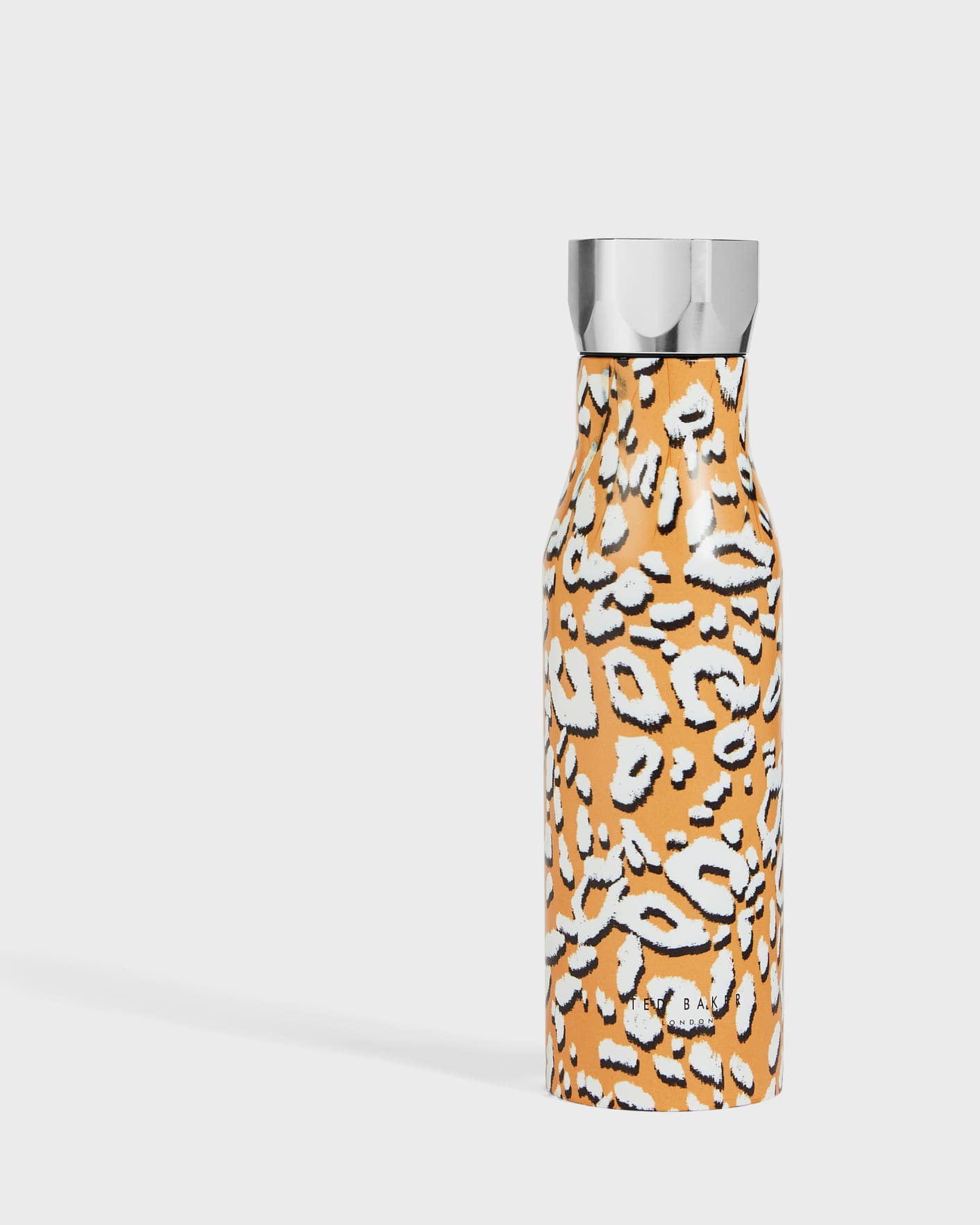Yellow Leopard Printed Water Bottle 425ml Ted Baker