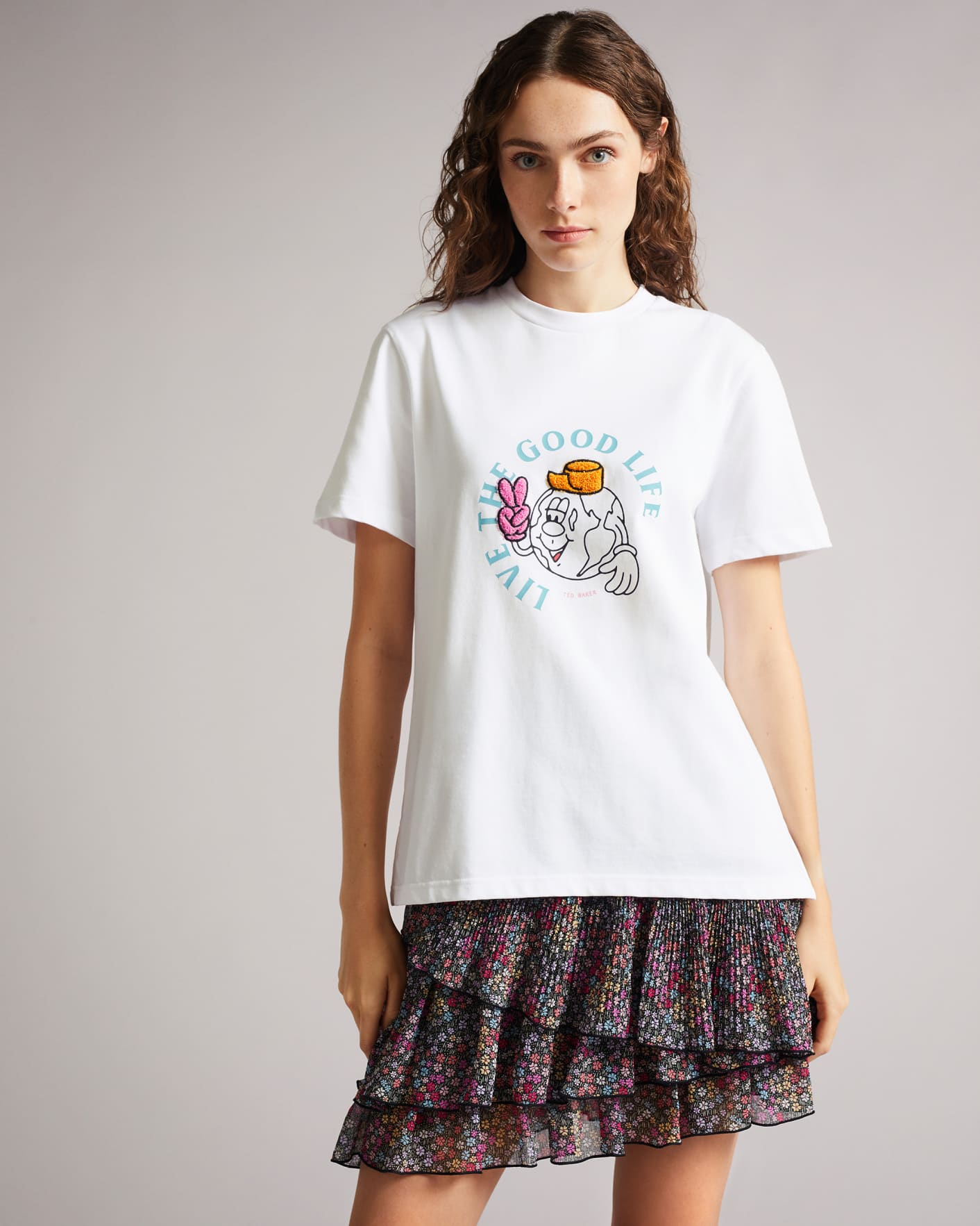 White Good Life Graphic Tee Ted Baker