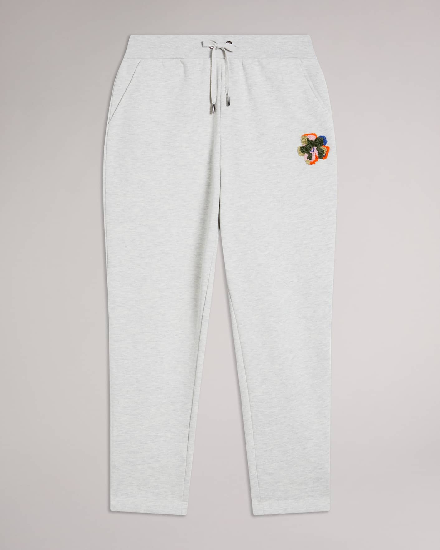 Medium Grey Jersey Jogger With Flower Ted Baker