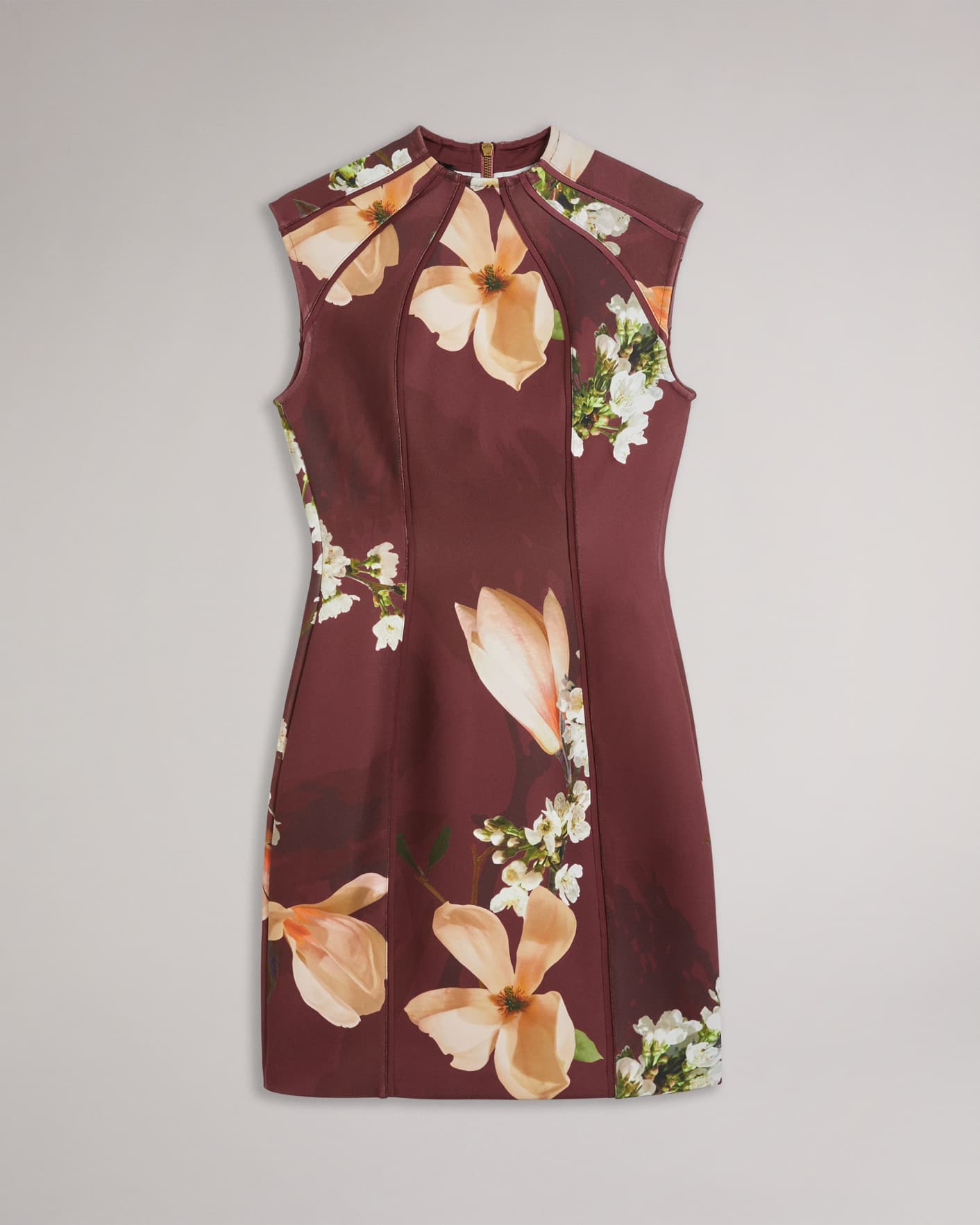 Brown Printed Bodycon Dress Ted Baker