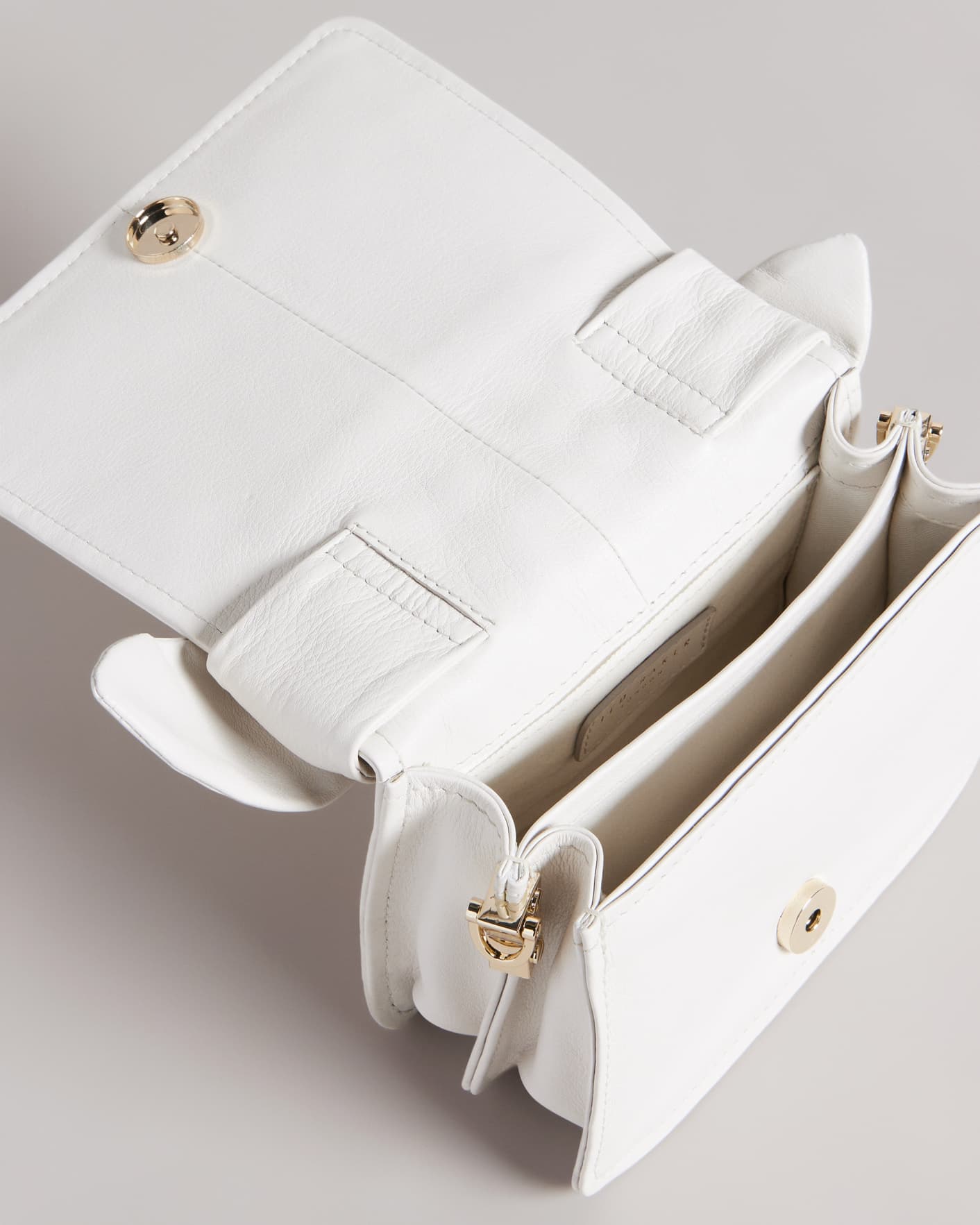 White Soft Knot Bow Mini Cross Body Bag Ted Baker