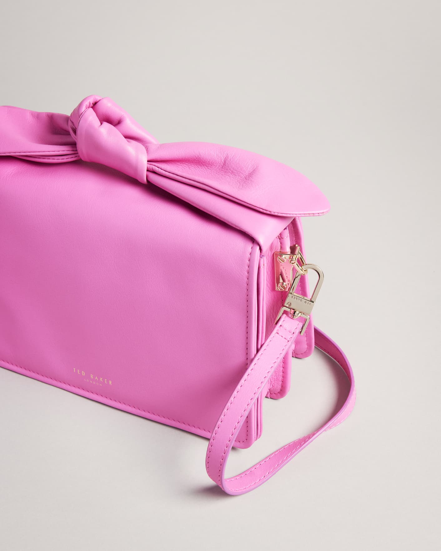 Pink Soft Knot Bow Shoulder Bag Ted Baker