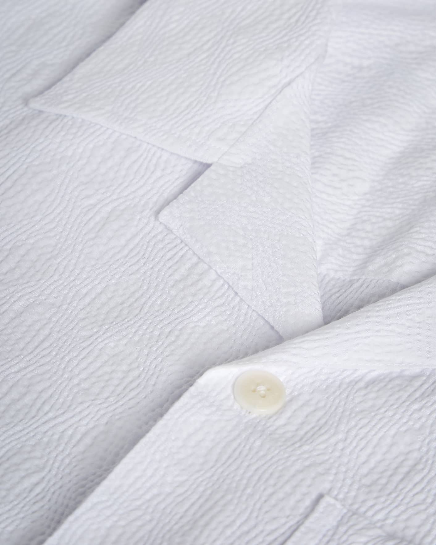 White Short Sleeve Seersucker Shirt Ted Baker